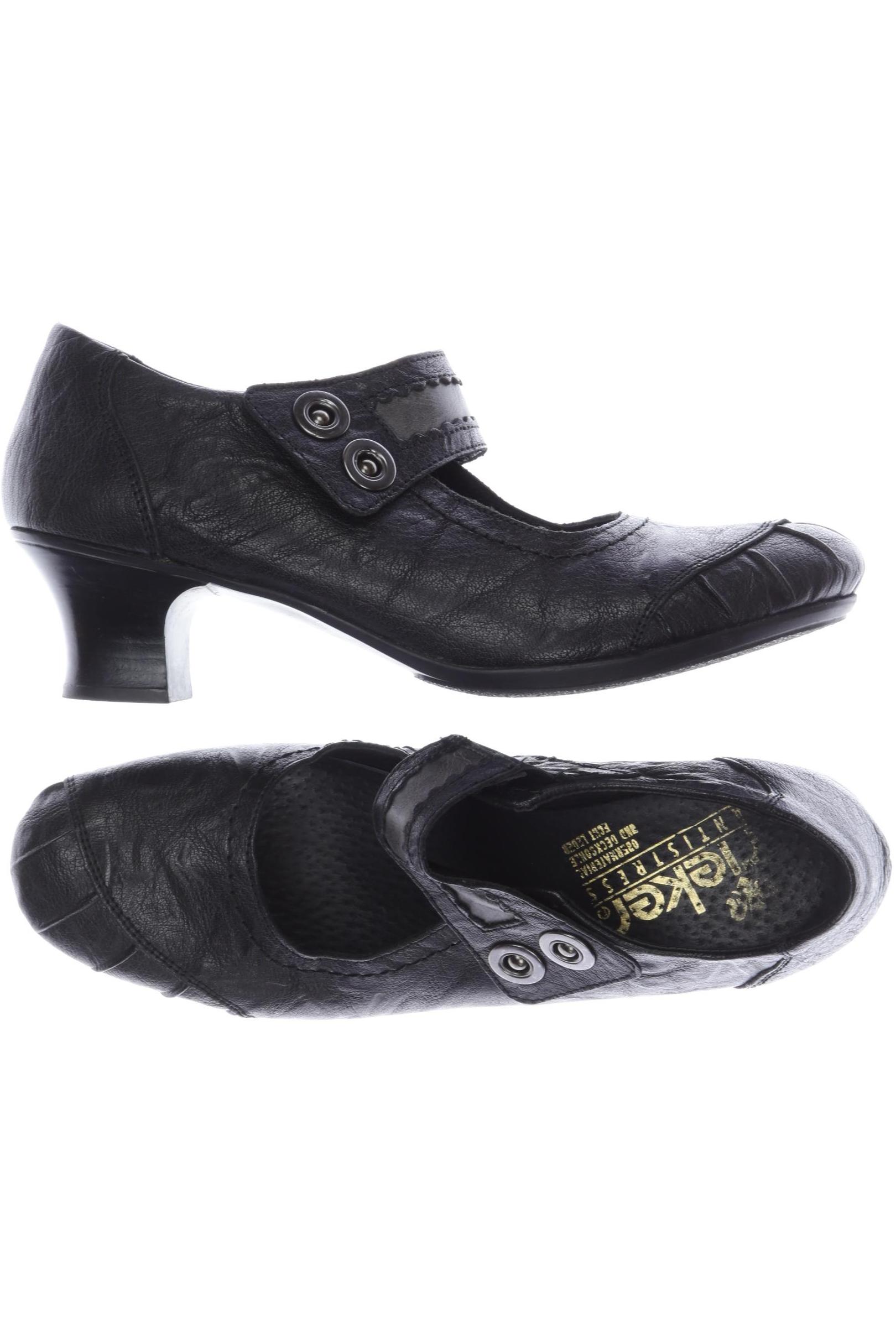 

Rieker Damen Halbschuh, schwarz, Gr. 38