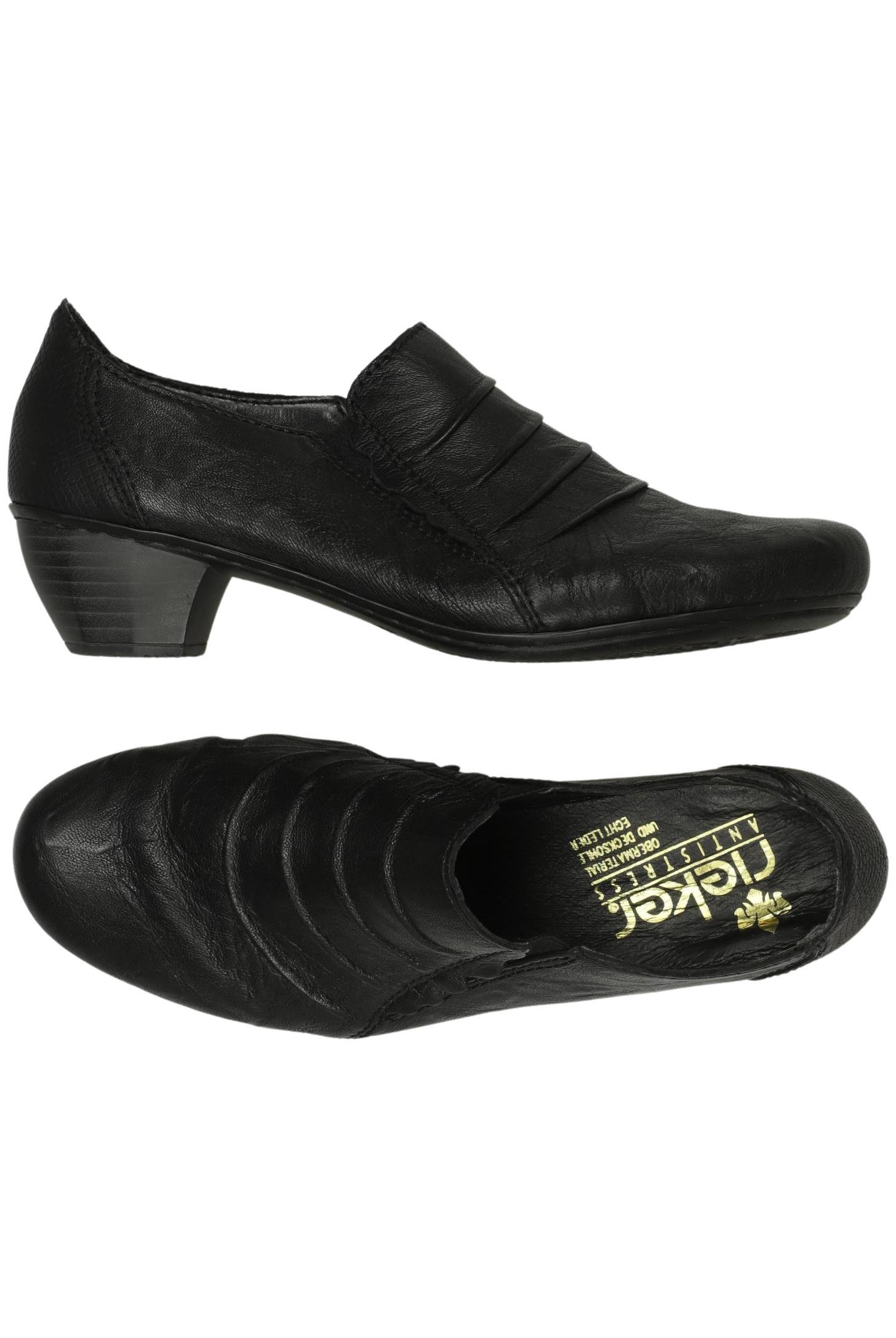 

Rieker Damen Halbschuh, schwarz, Gr. 39