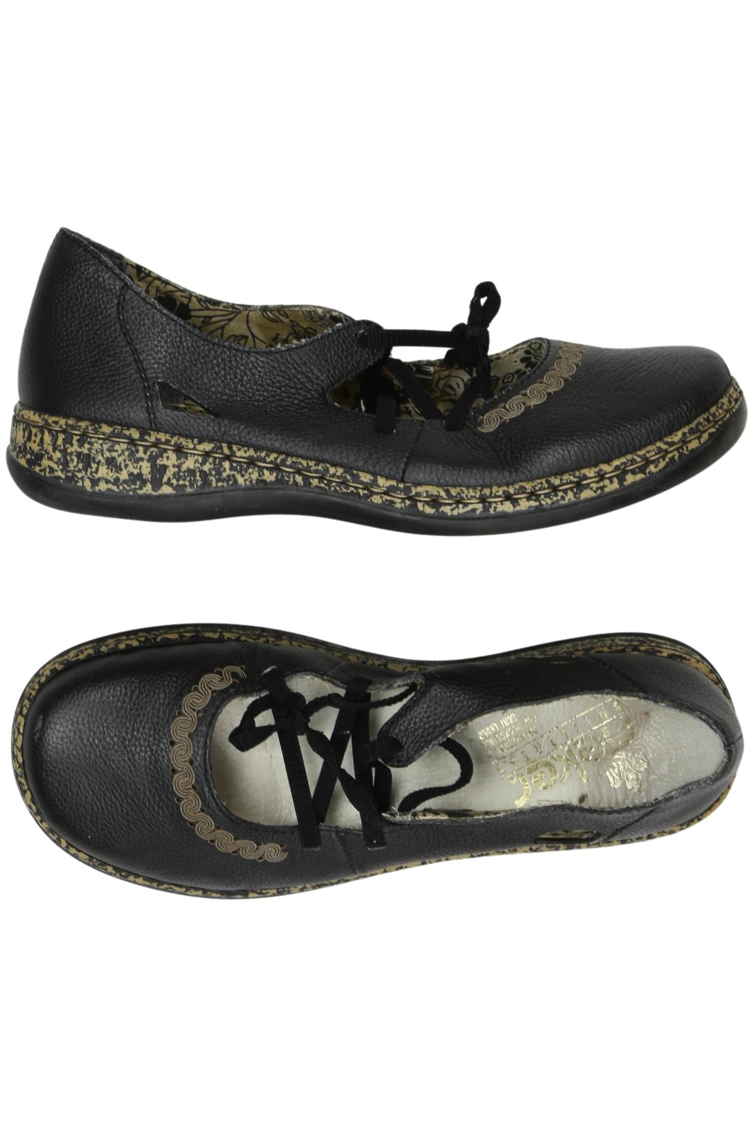 

Rieker Damen Halbschuh, schwarz, Gr. 38
