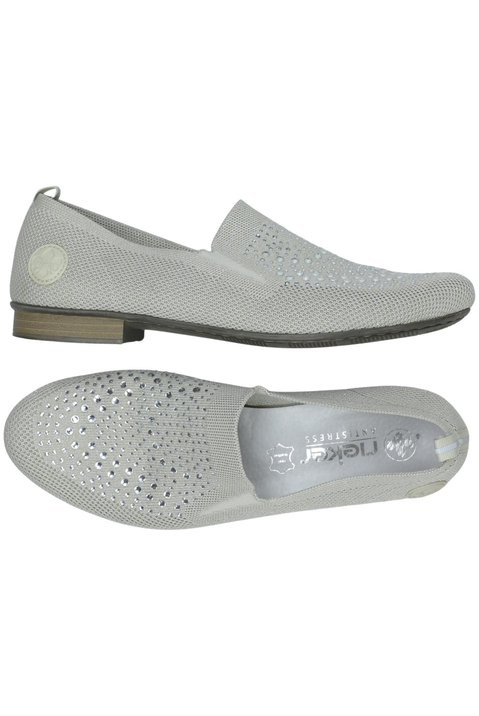 

Rieker Damen Halbschuh, silber, Gr. 41