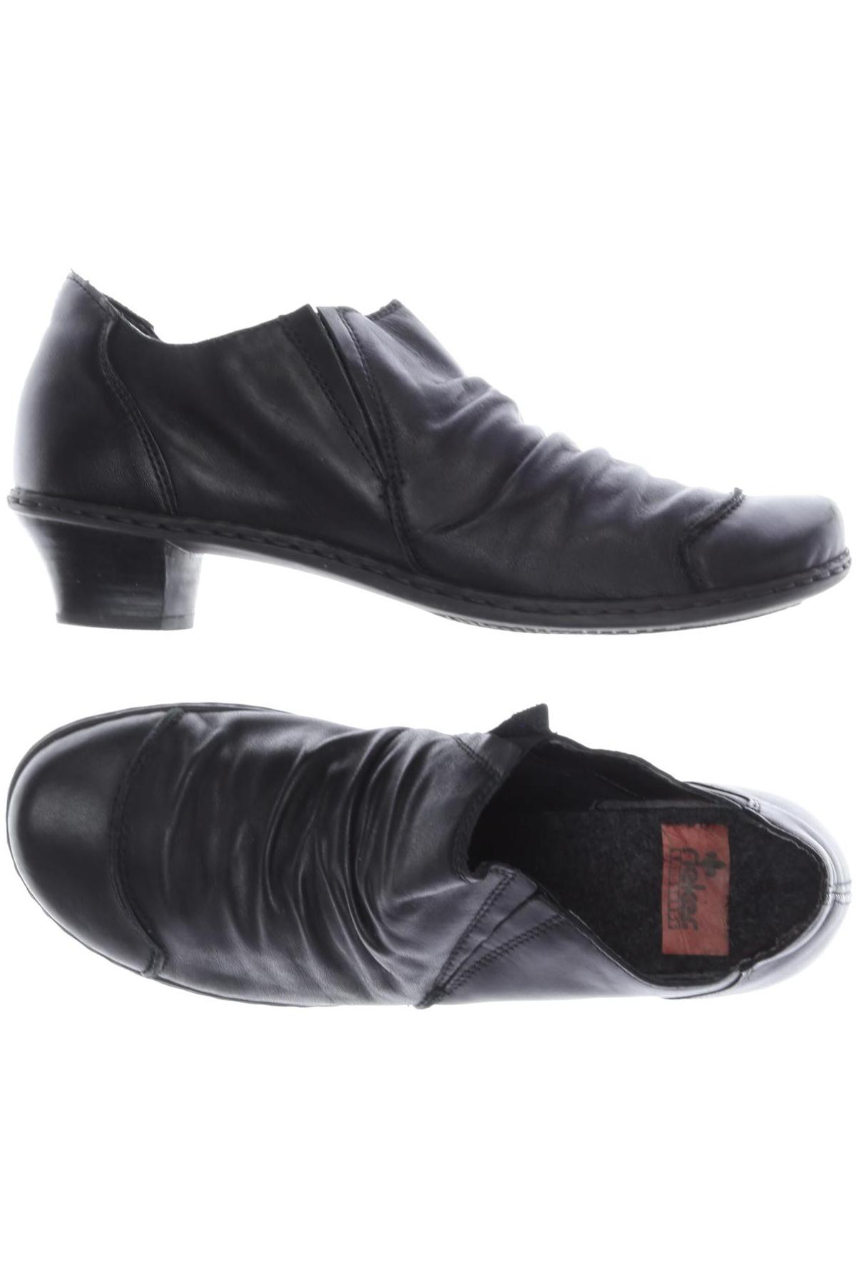 

Rieker Damen Halbschuh, schwarz, Gr. 38