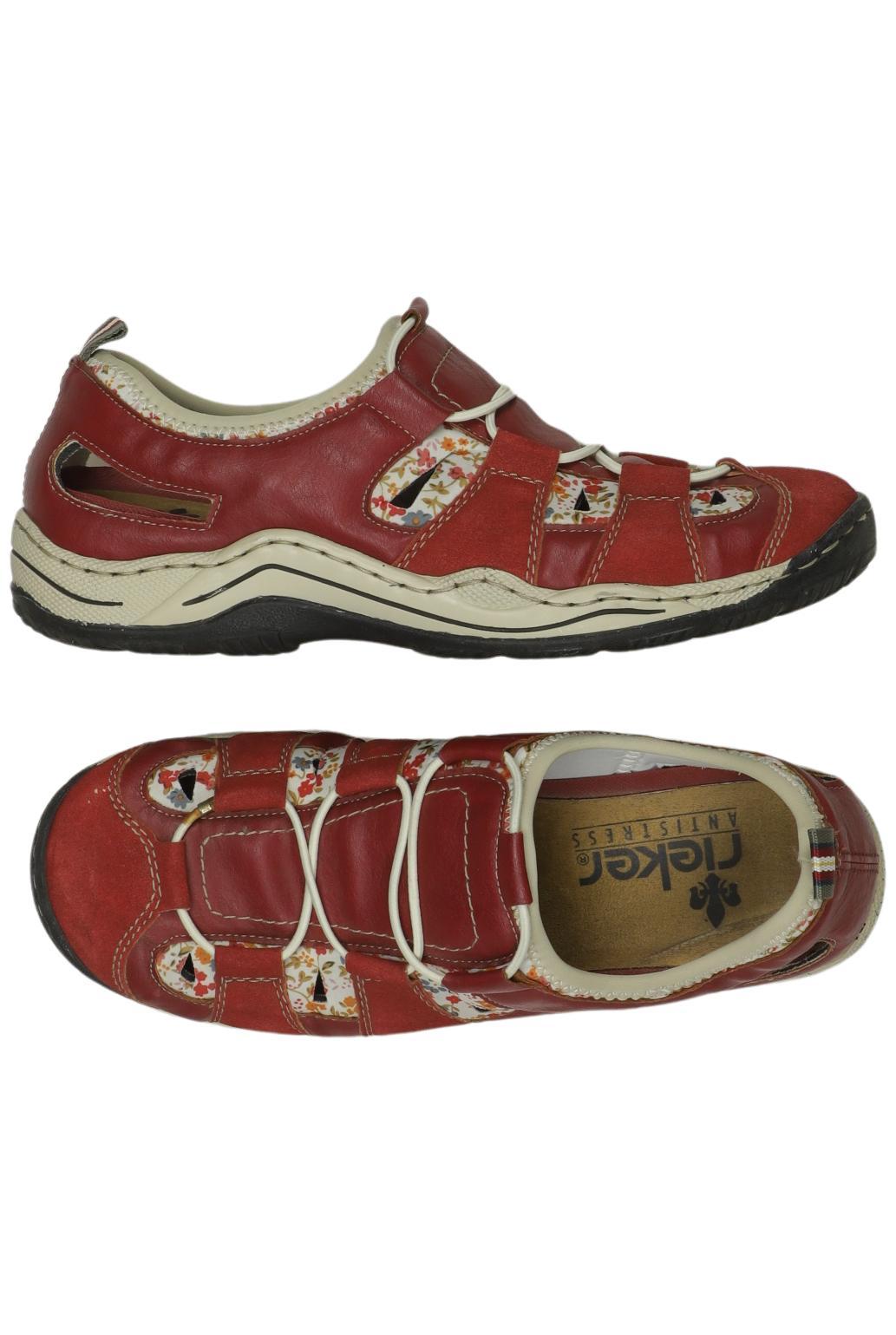 

Rieker Damen Halbschuh, rot, Gr. 40