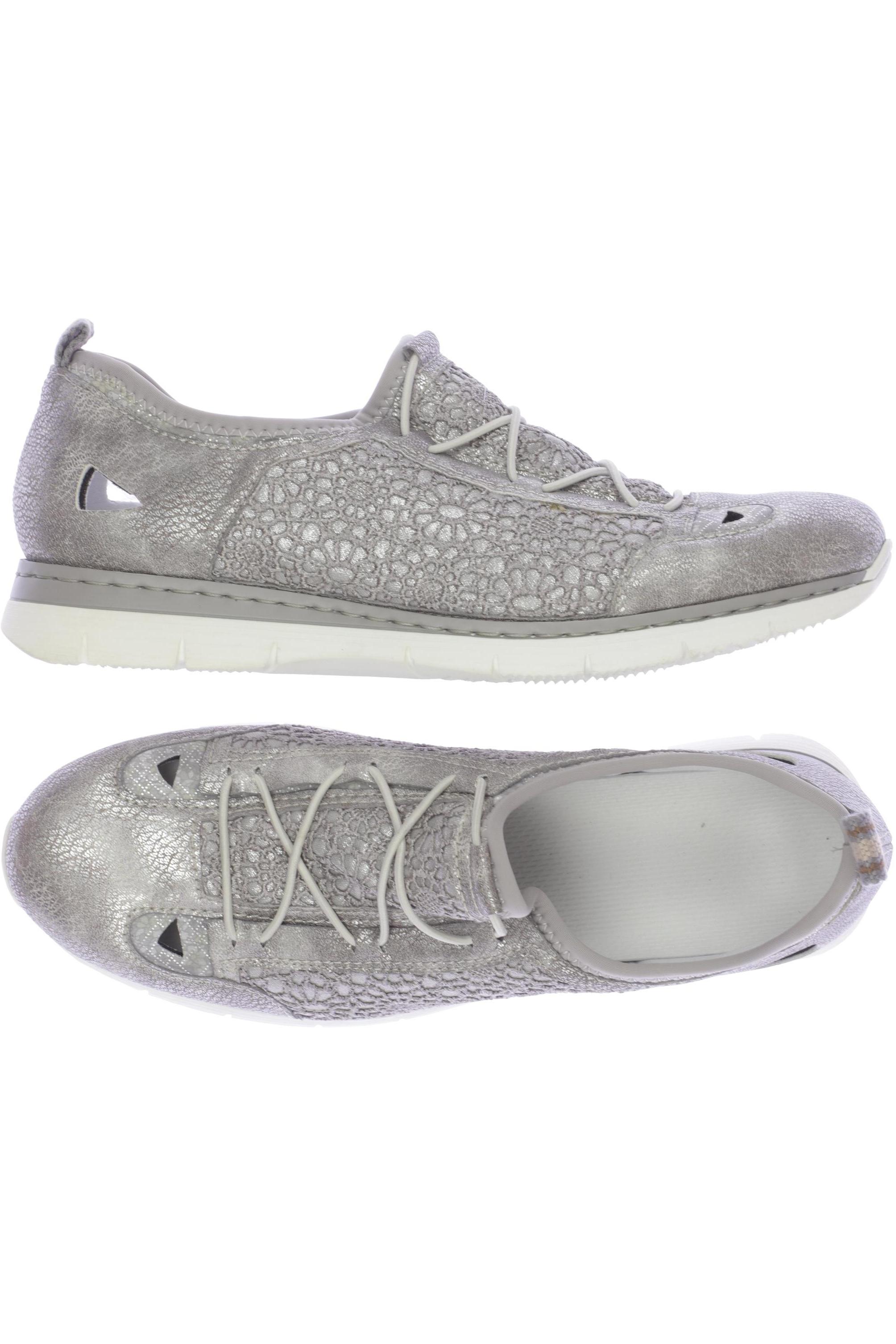 

Rieker Damen Halbschuh, silber, Gr. 41