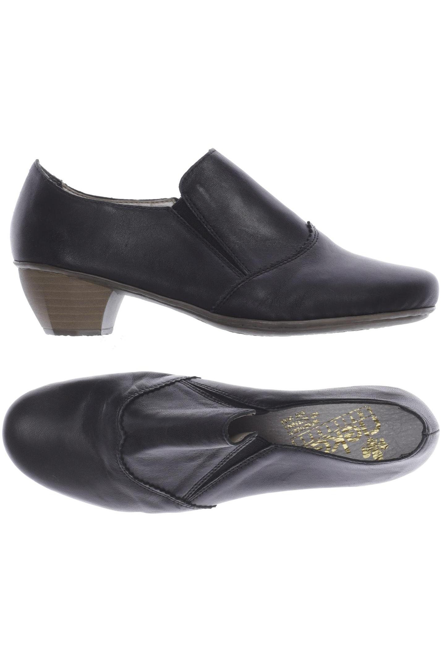 

Rieker Damen Halbschuh, schwarz, Gr. 39