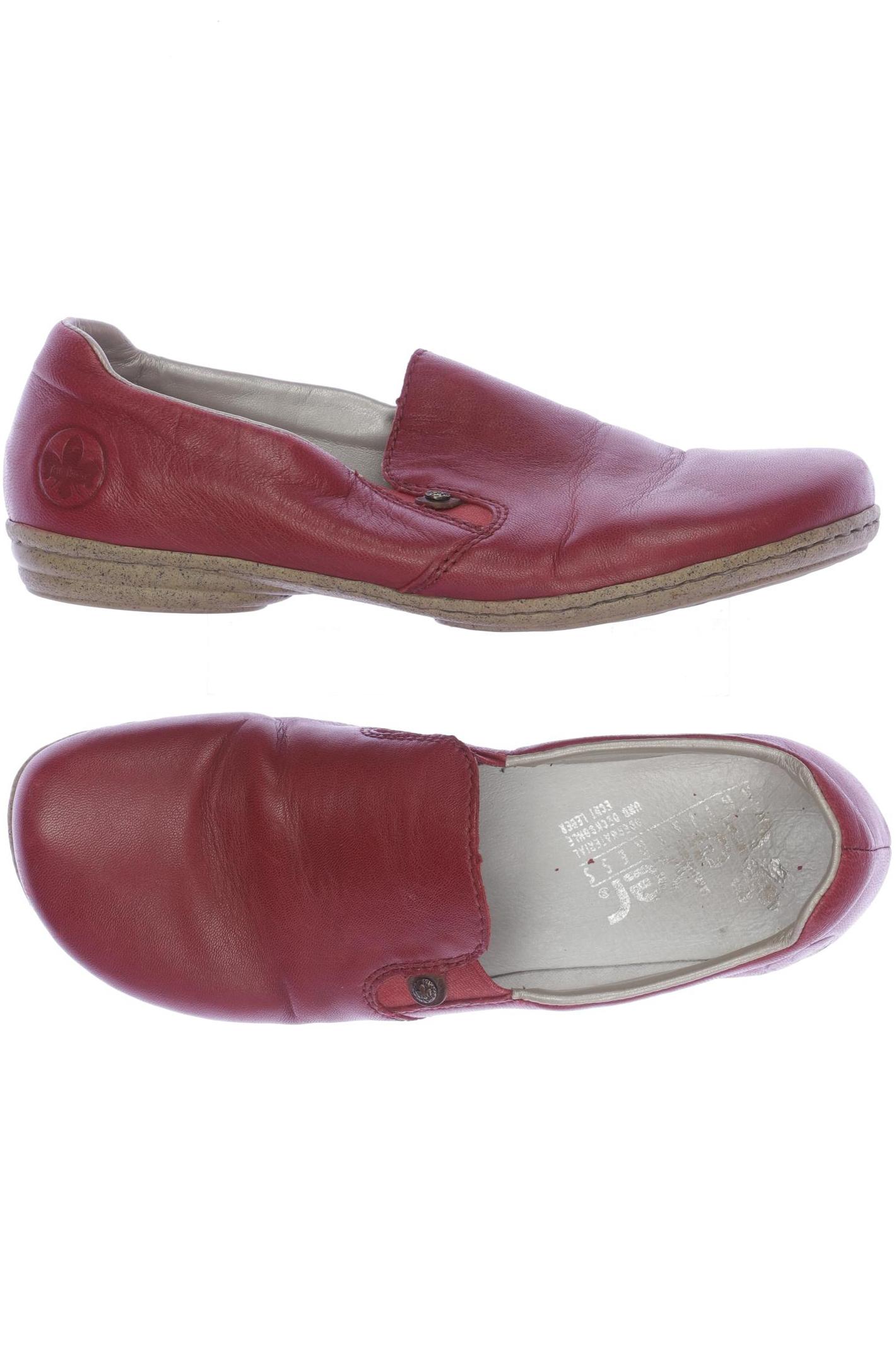 

Rieker Damen Halbschuh, rot, Gr. 37
