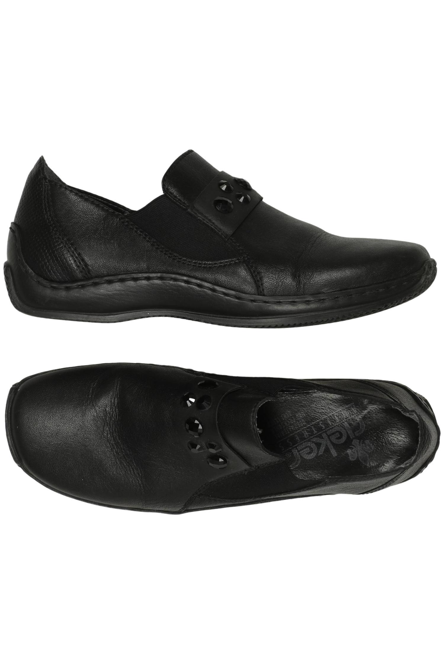 

Rieker Damen Halbschuh, schwarz, Gr. 38