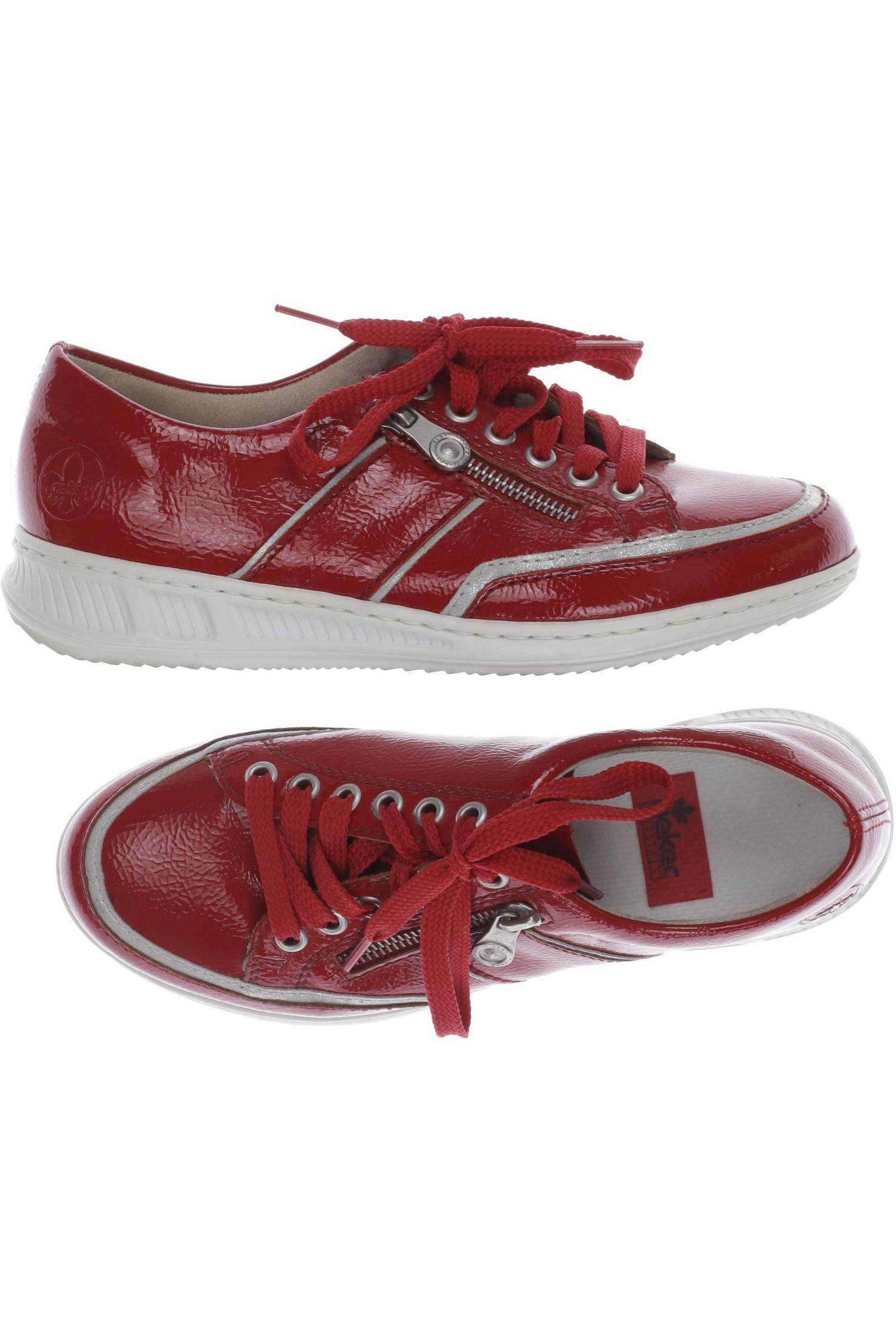 

Rieker Damen Halbschuh, rot, Gr. 37
