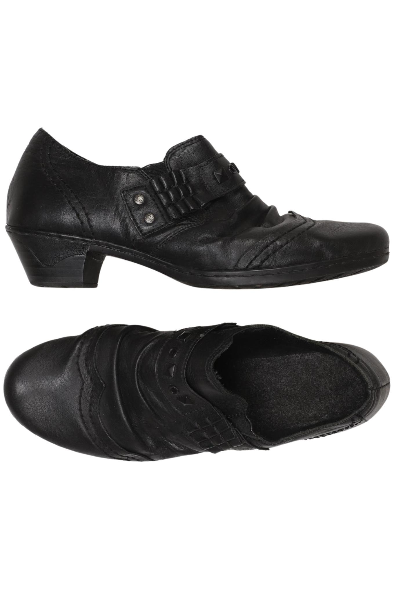

Rieker Damen Halbschuh, schwarz, Gr. 38