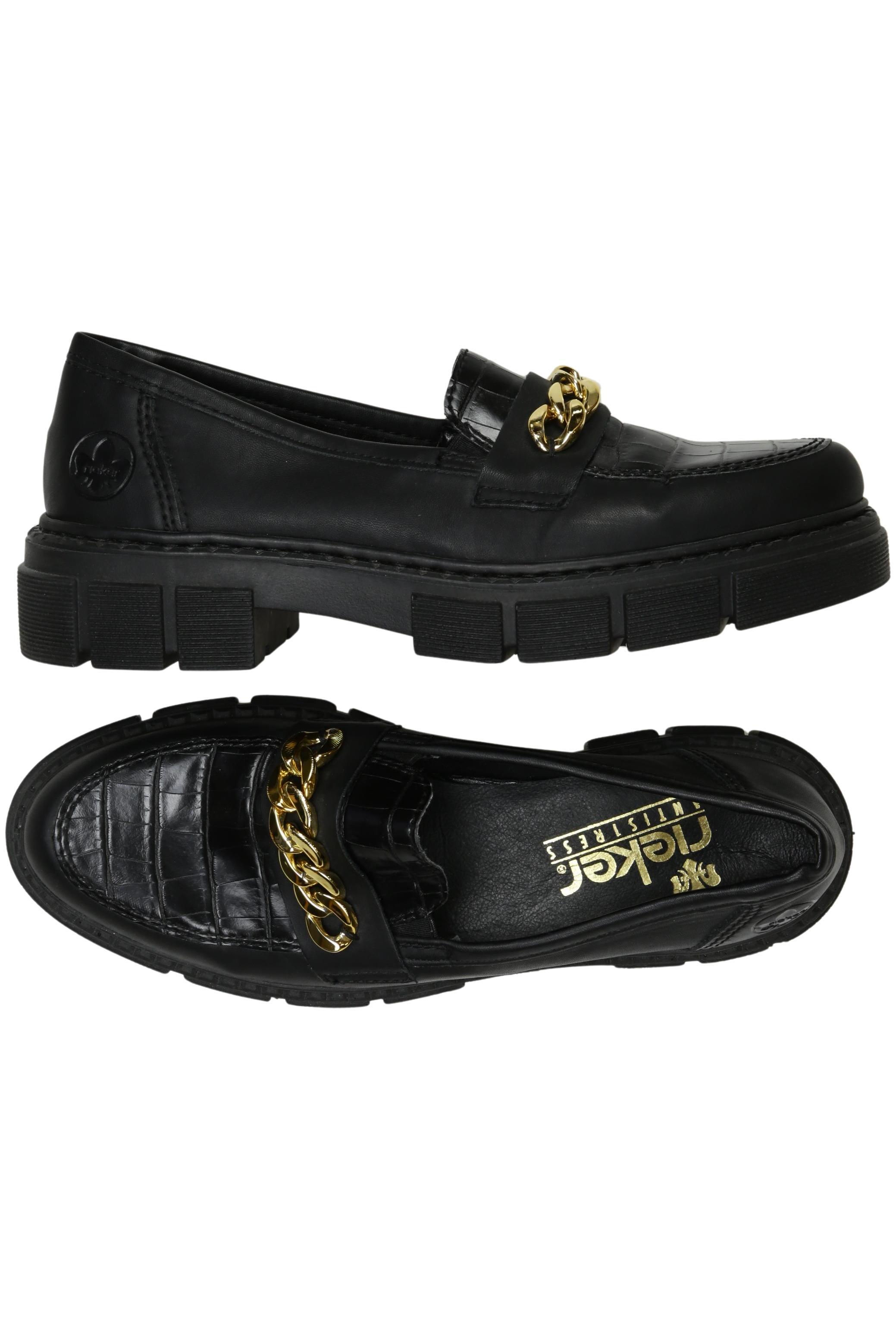 

Rieker Damen Halbschuh, schwarz, Gr. 39