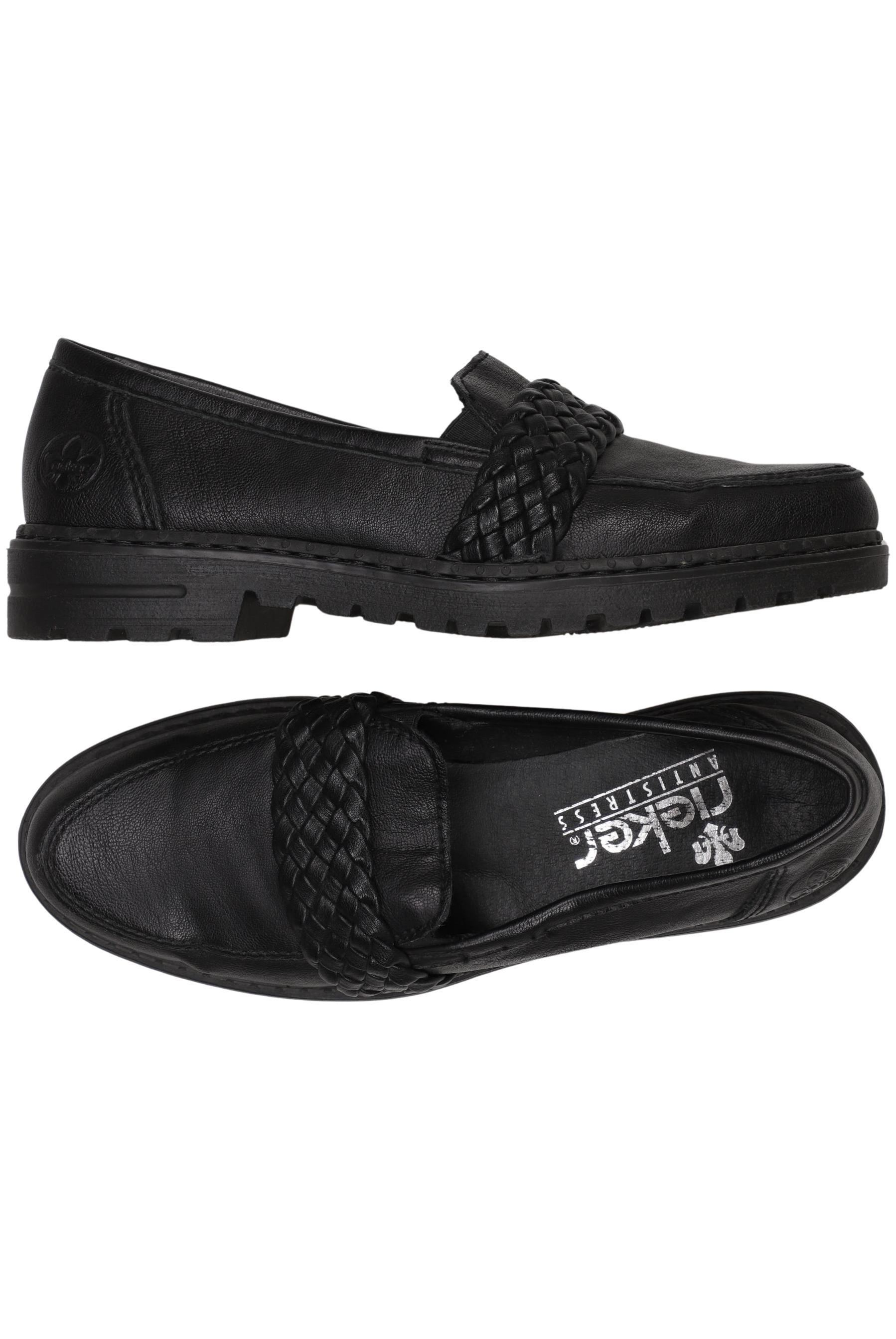 

Rieker Damen Halbschuh, schwarz, Gr. 38
