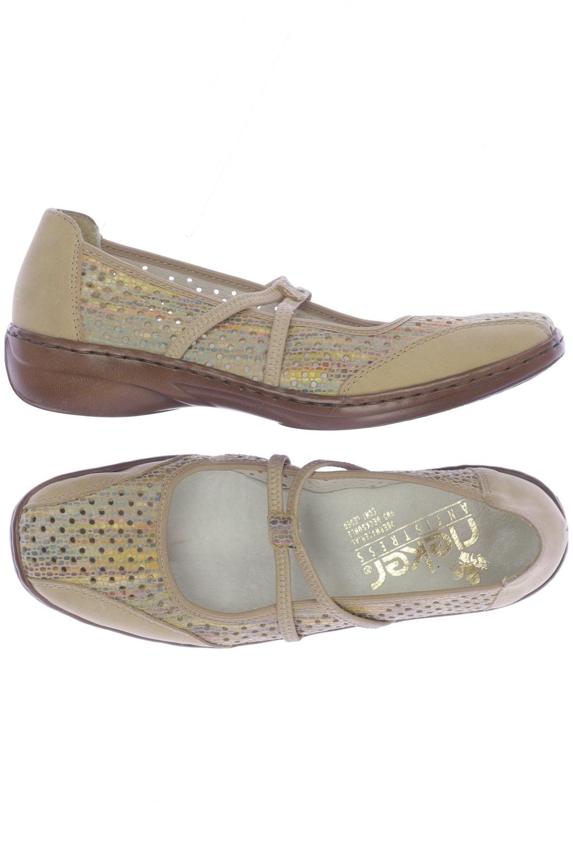 

Rieker Damen Halbschuh, beige, Gr. 36