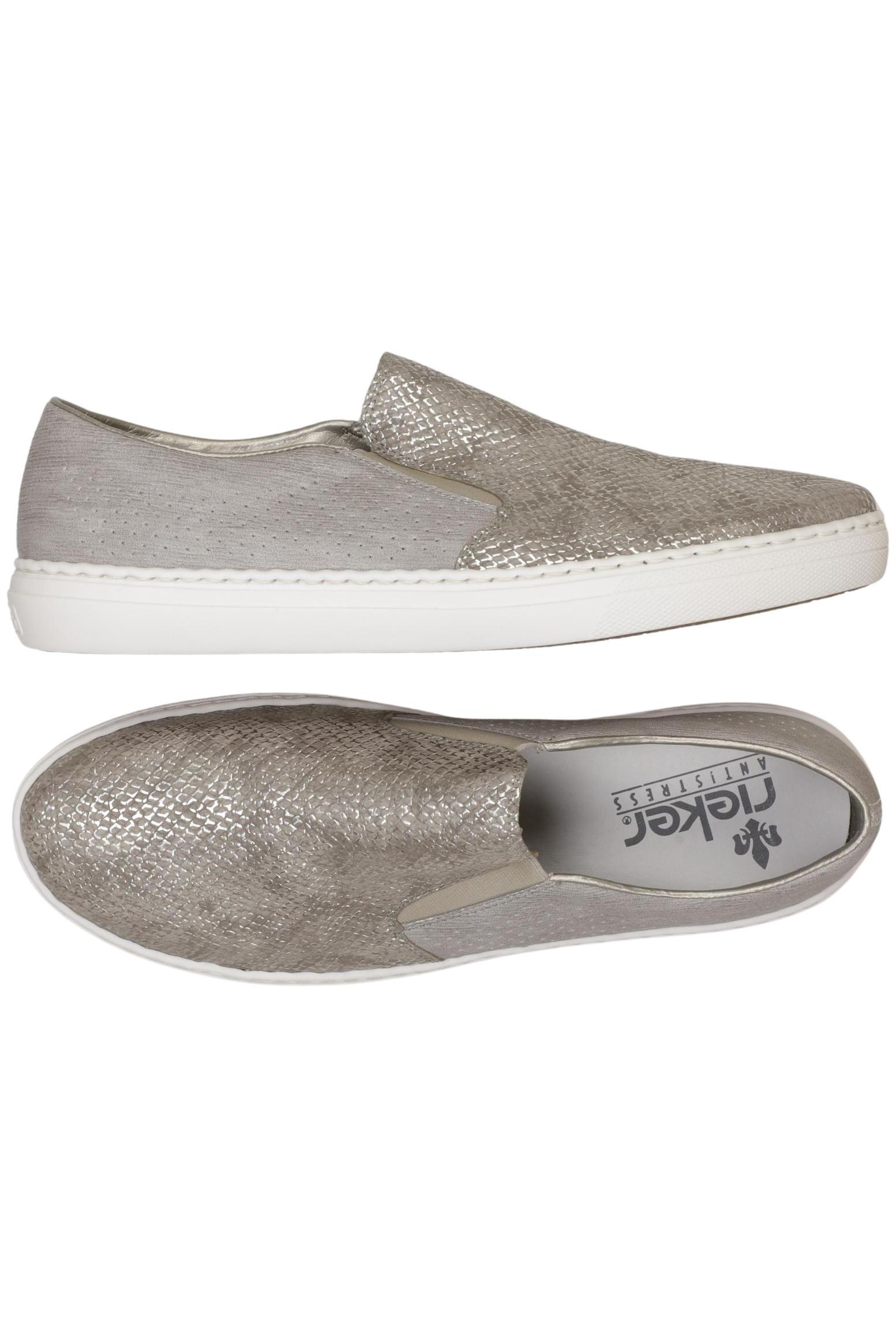 

Rieker Damen Halbschuh, silber, Gr. 41