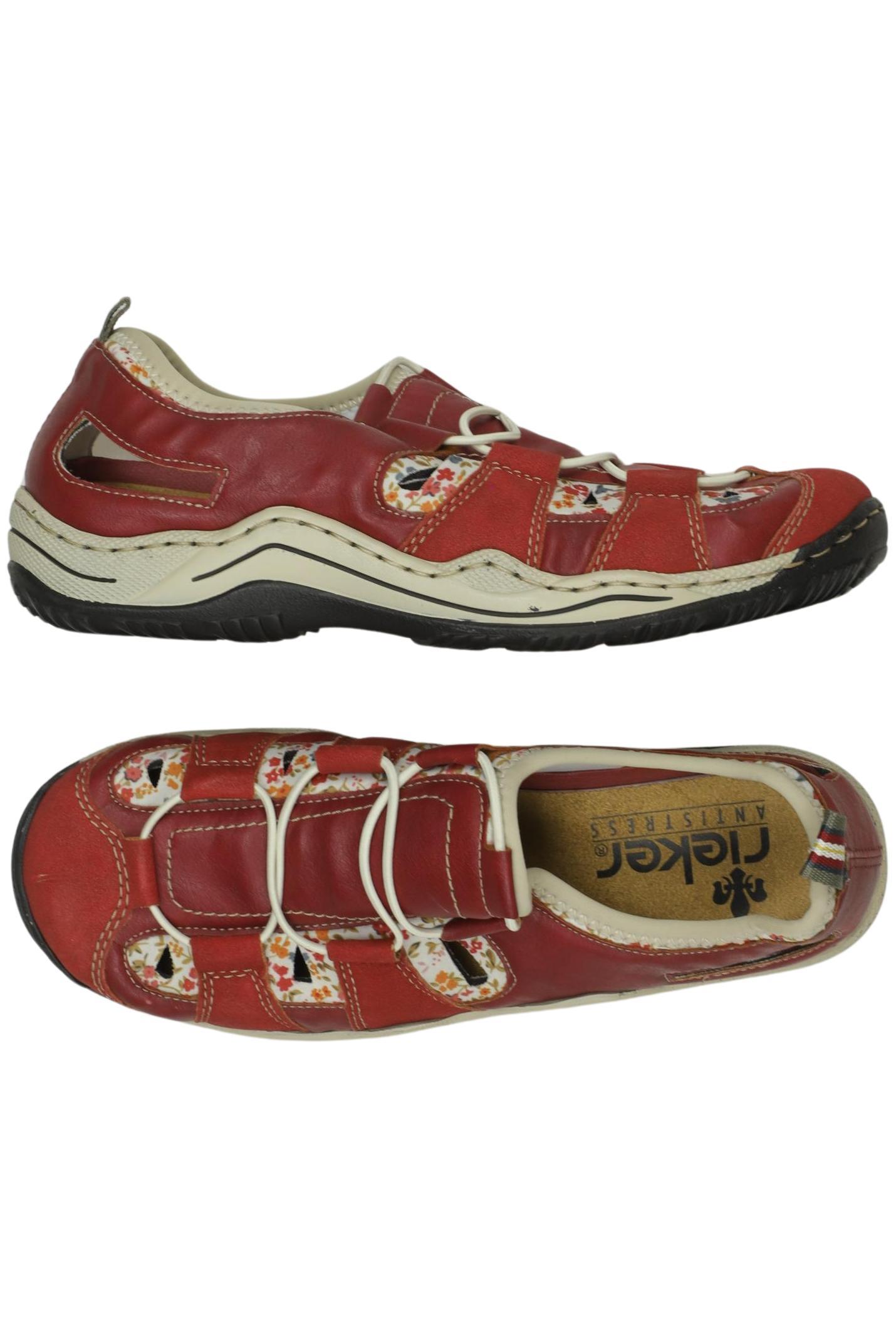 

Rieker Damen Halbschuh, rot, Gr. 39