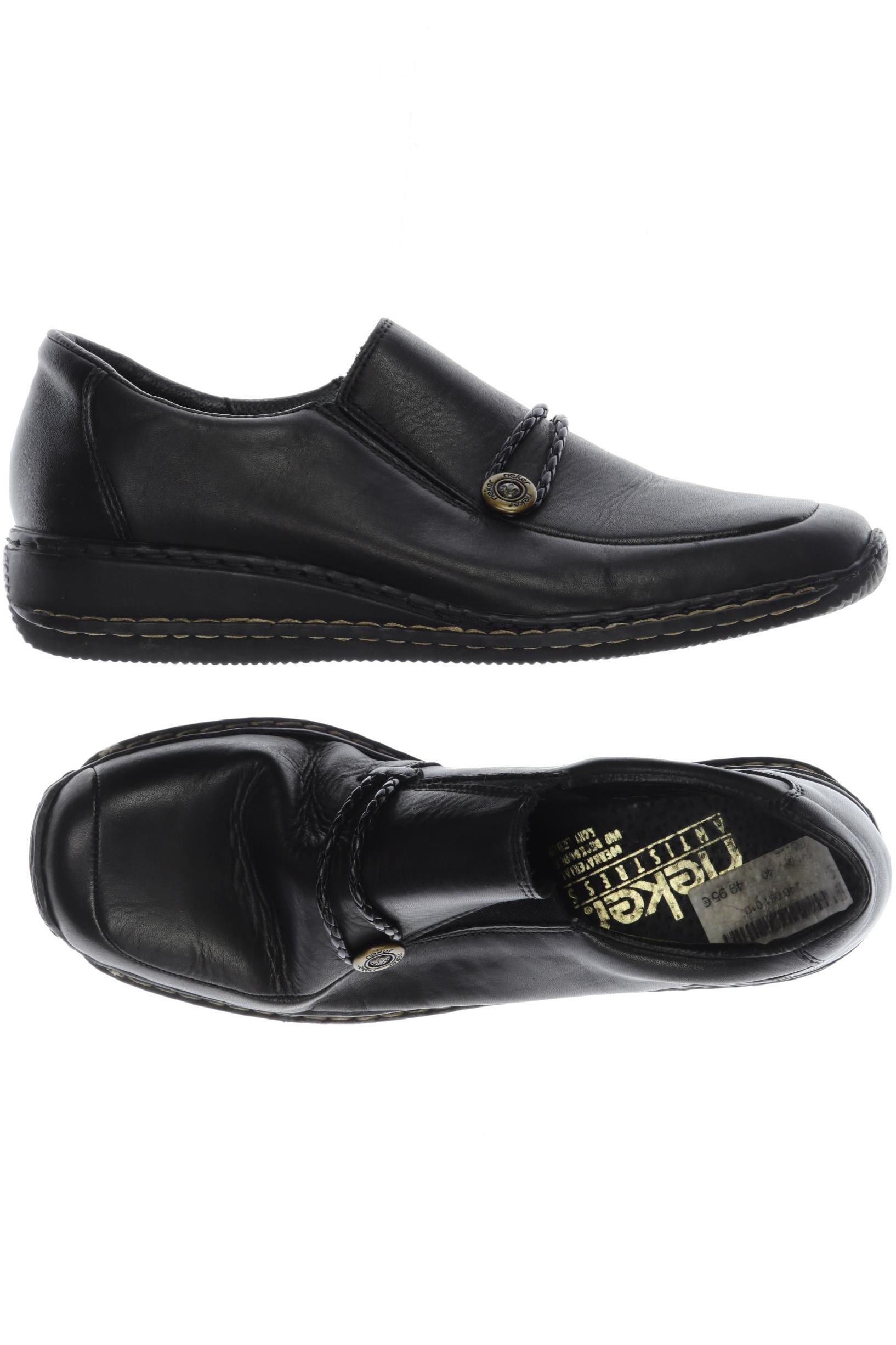 

Rieker Damen Halbschuh, schwarz, Gr. 40