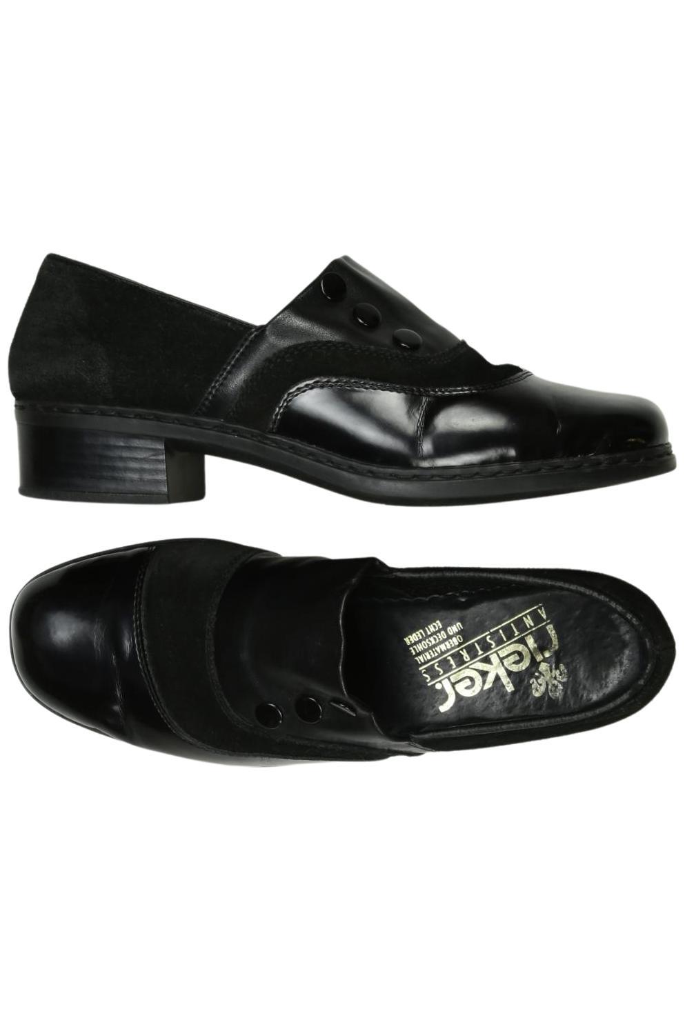 

Rieker Damen Halbschuh, schwarz, Gr. 5.5