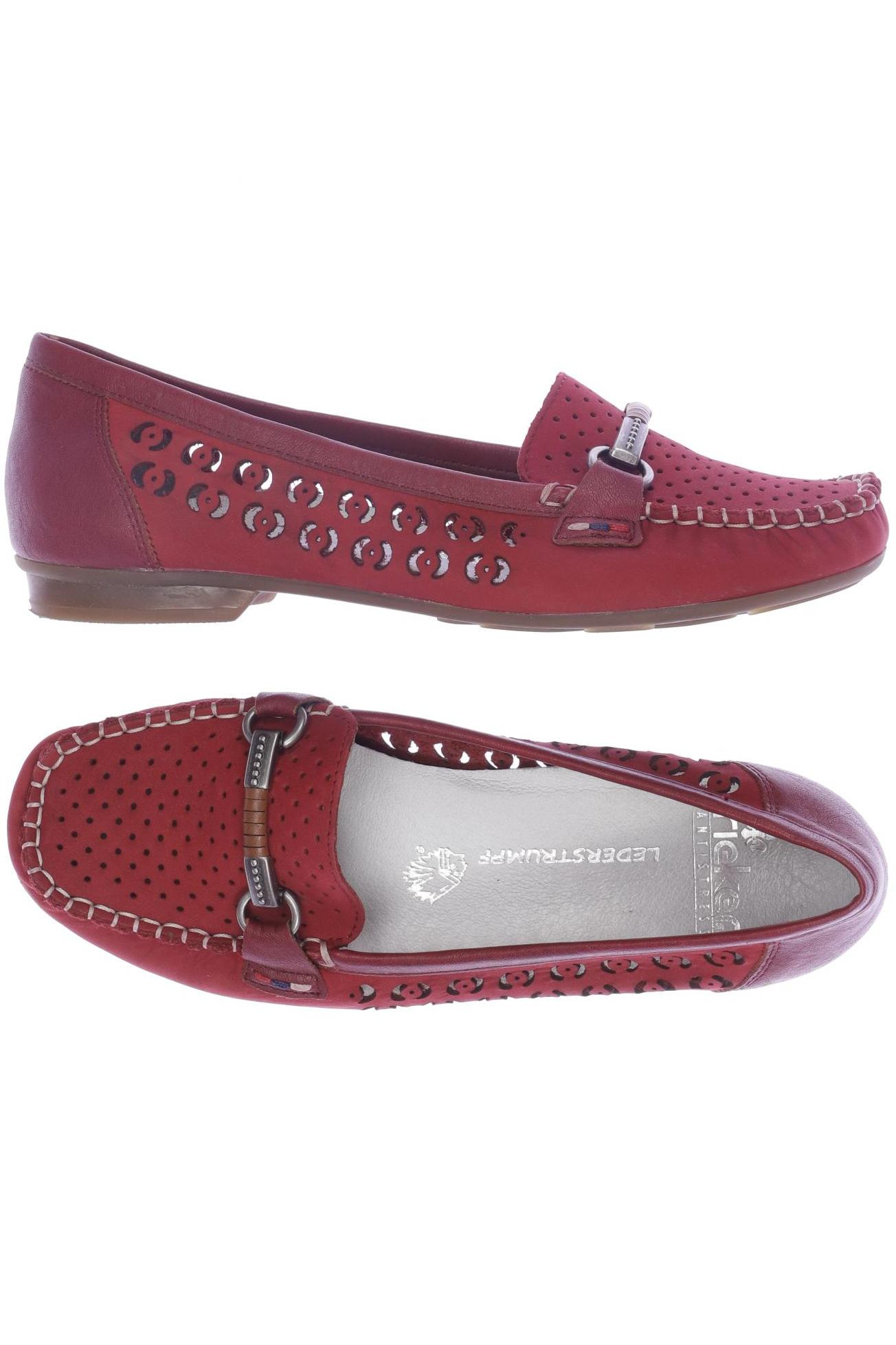 

Rieker Damen Halbschuh, rot, Gr. 38