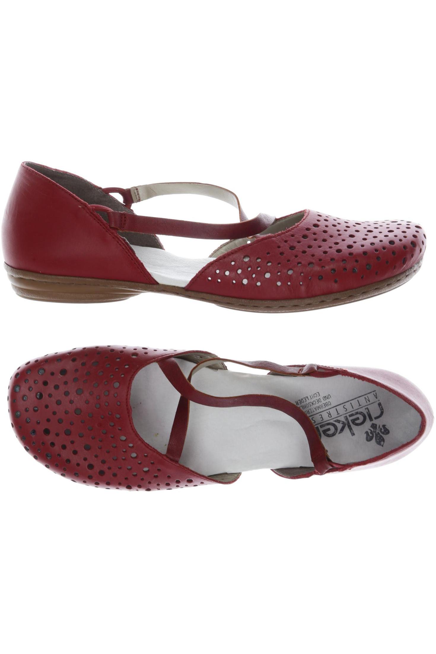 

Rieker Damen Halbschuh, rot, Gr. 41