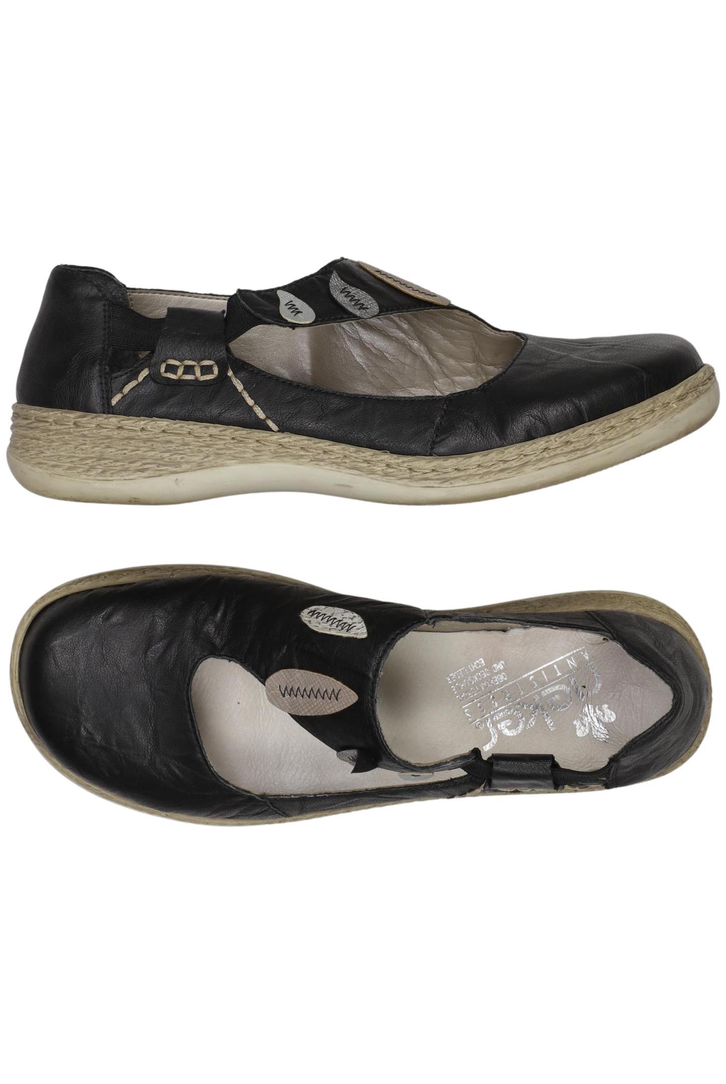

Rieker Damen Halbschuh, schwarz, Gr. 39