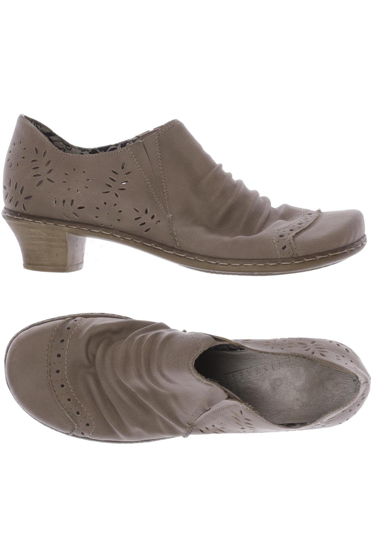 

Rieker Damen Halbschuh, beige, Gr. 36