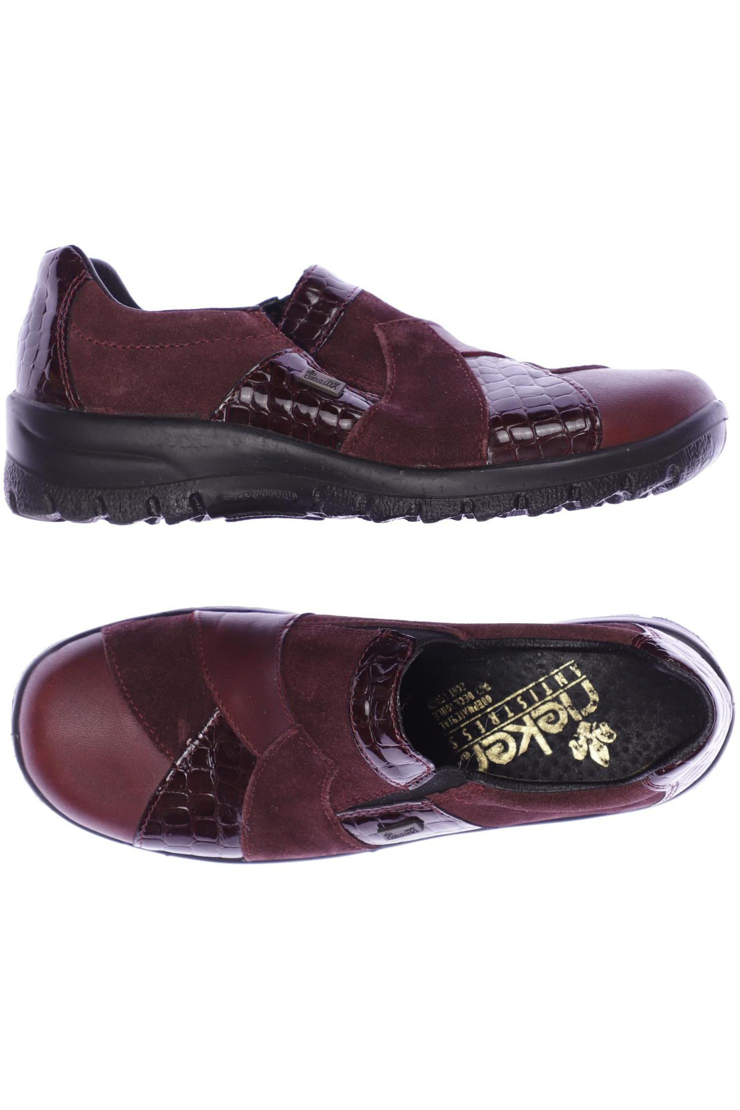 

Rieker Damen Halbschuh, rot, Gr. 36