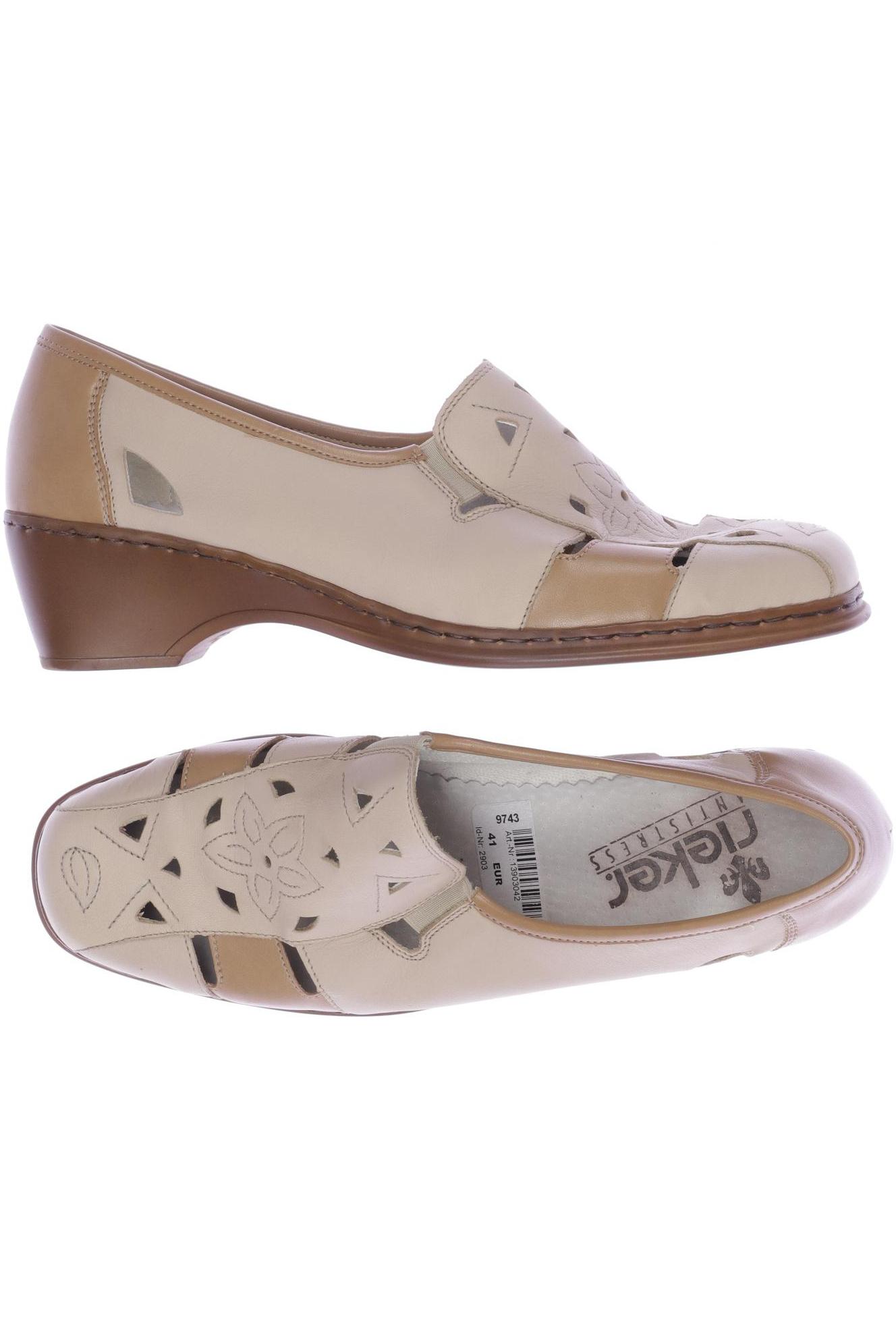 

Rieker Damen Halbschuh, beige, Gr. 41