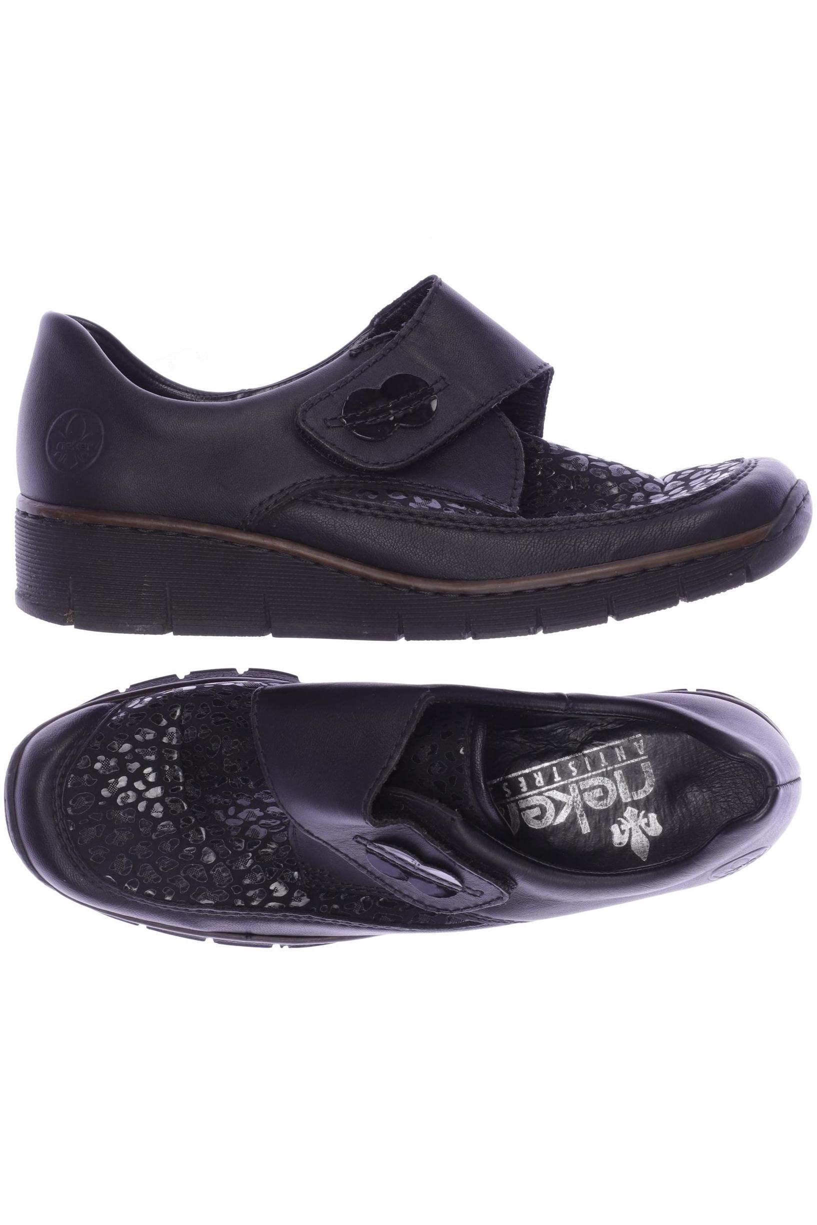 

Rieker Damen Halbschuh, schwarz, Gr. 38