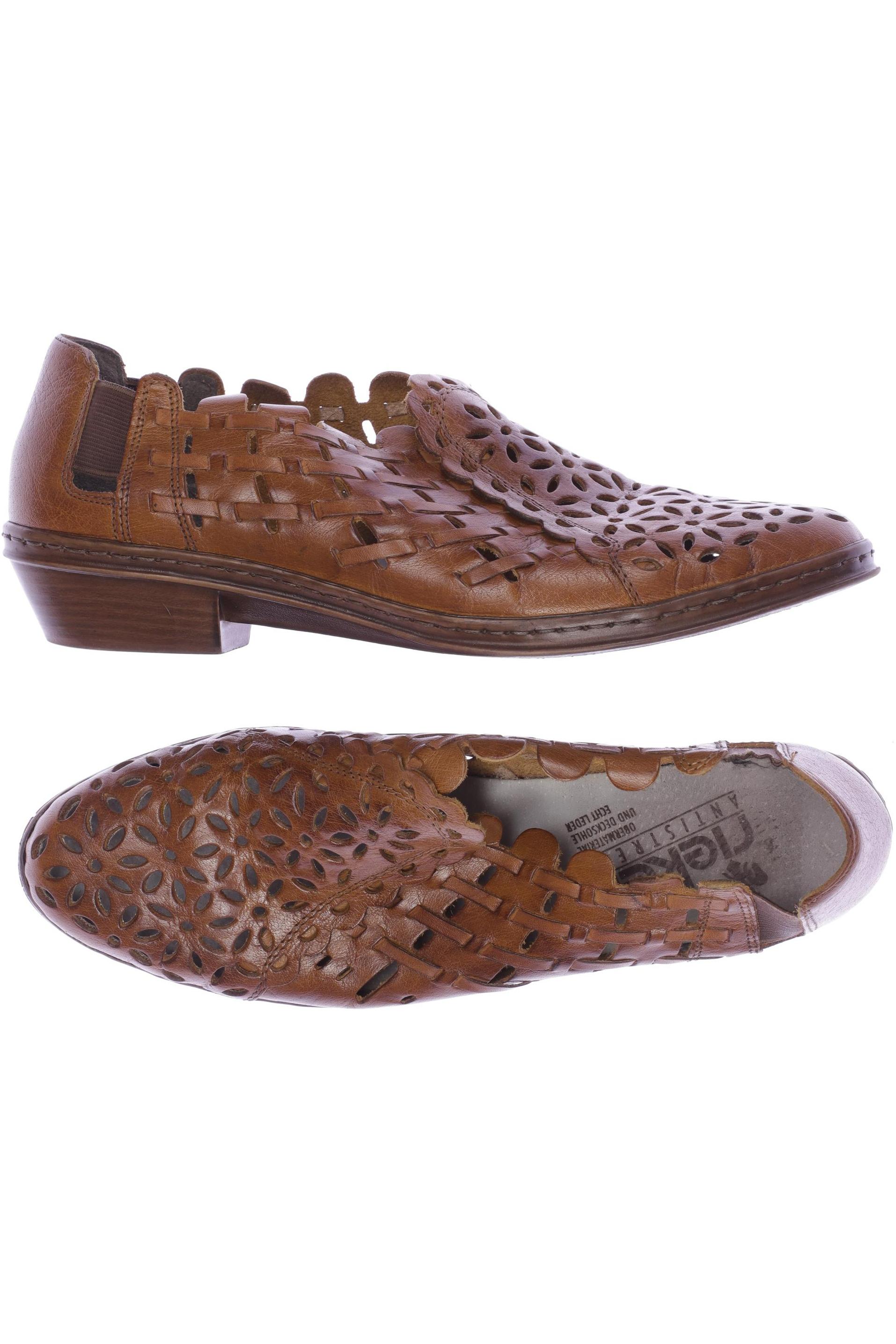 

Rieker Damen Halbschuh, orange, Gr. 40