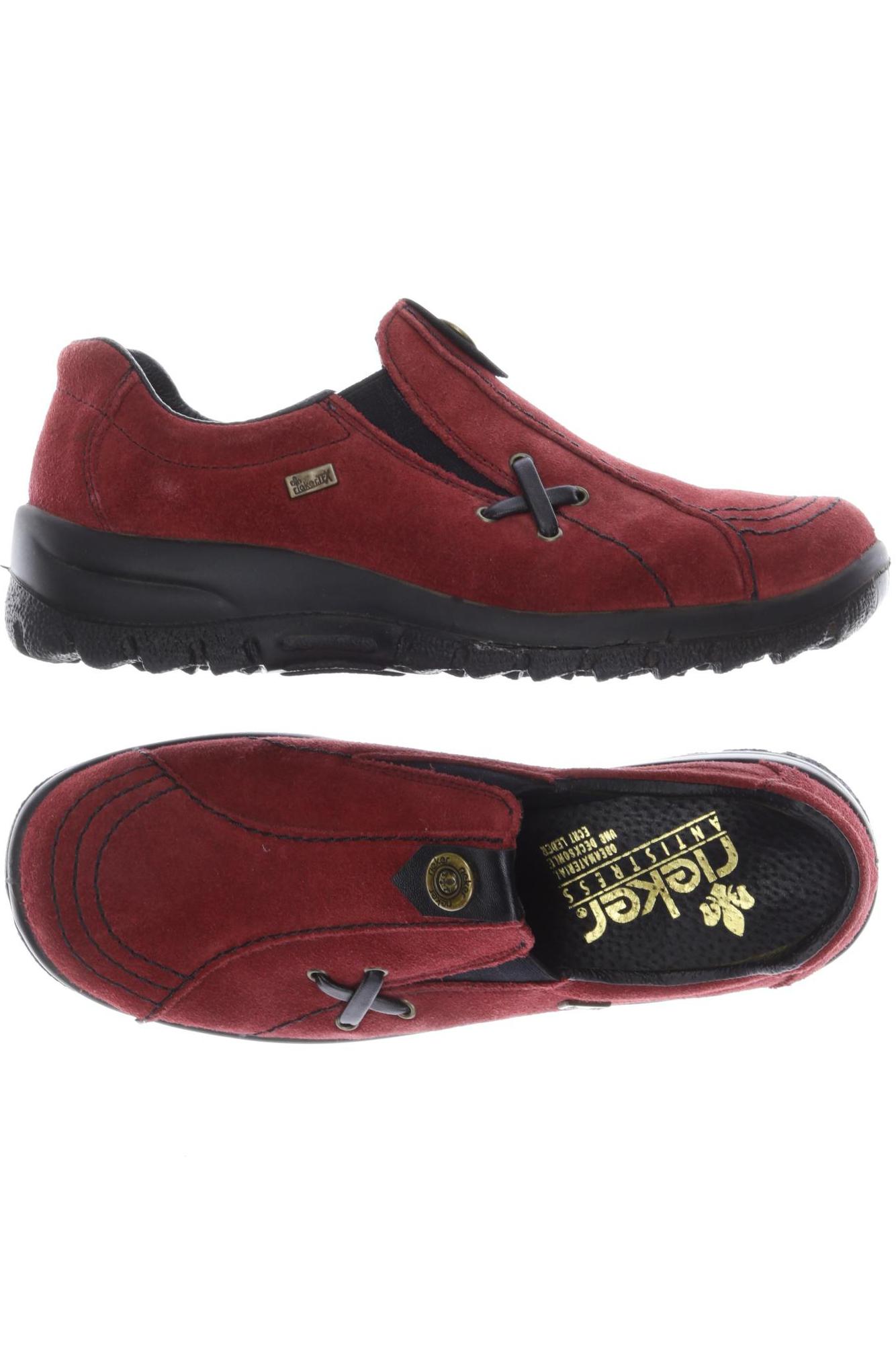

Rieker Damen Halbschuh, rot, Gr. 38