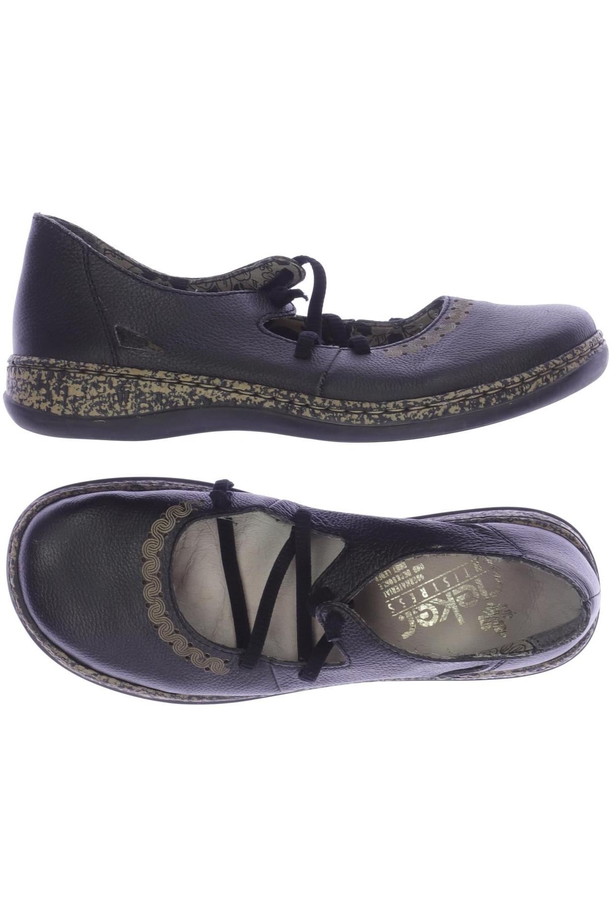 

Rieker Damen Halbschuh, schwarz, Gr. 38