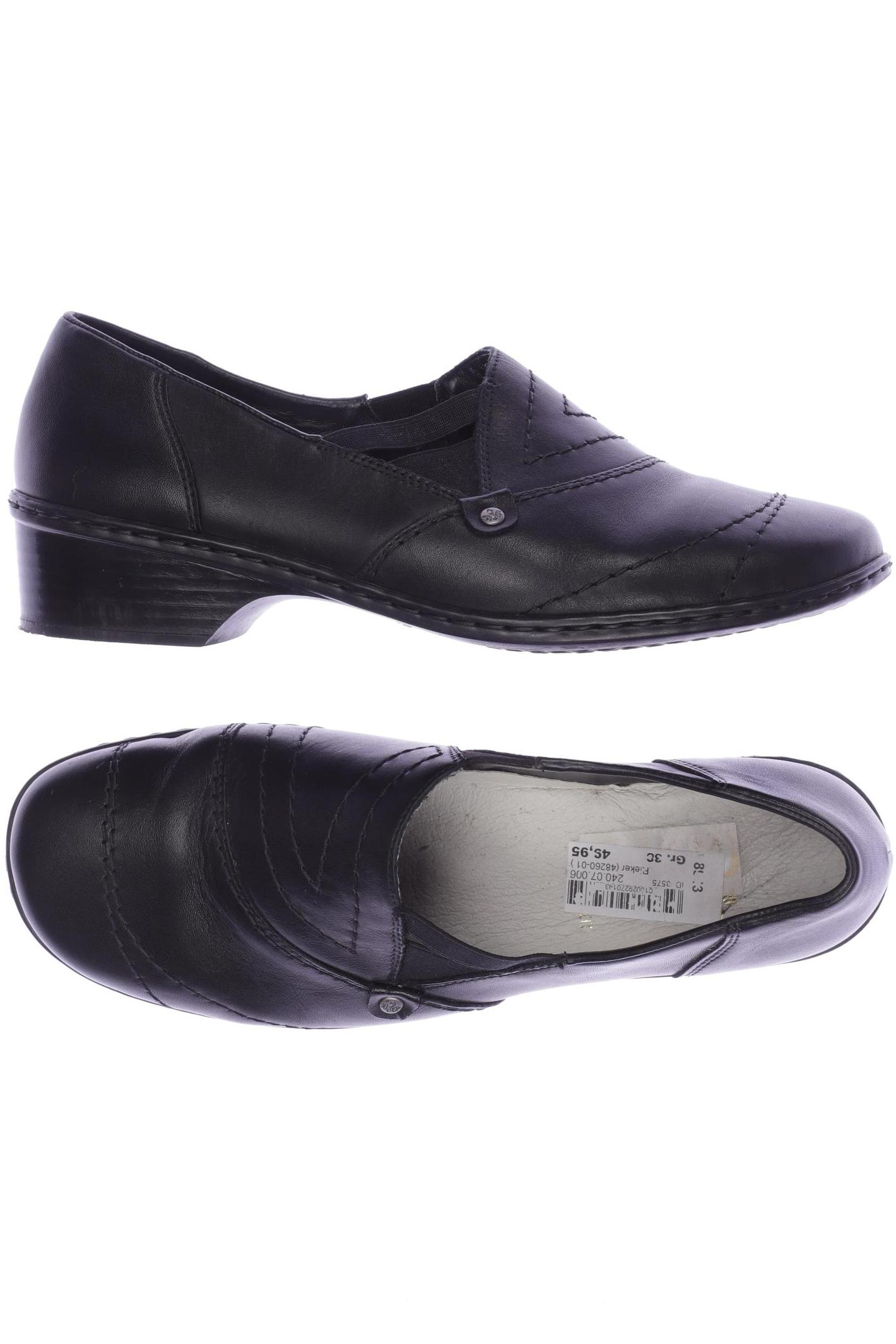 

Rieker Damen Halbschuh, schwarz, Gr. 38