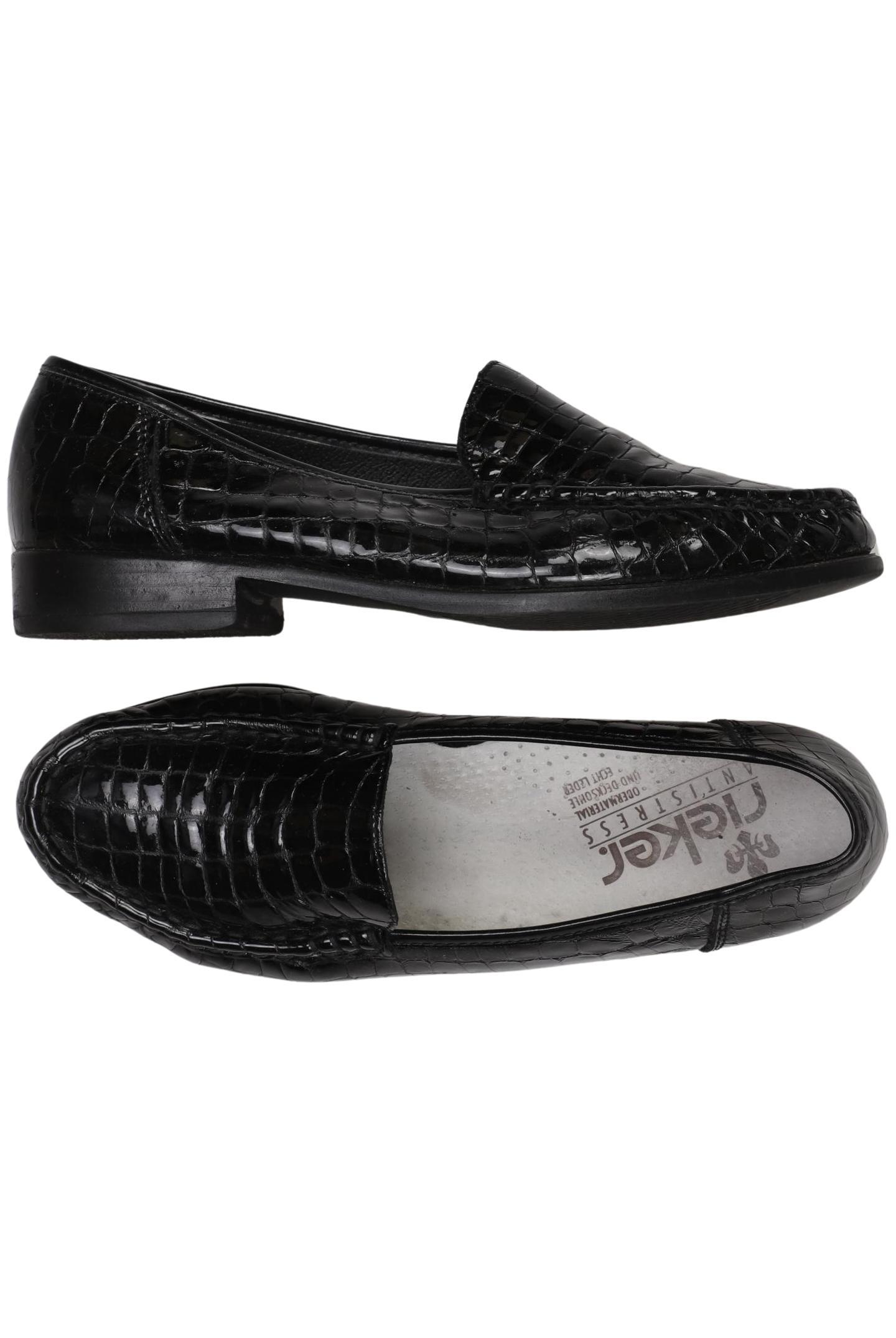 

Rieker Damen Halbschuh, schwarz, Gr. 5