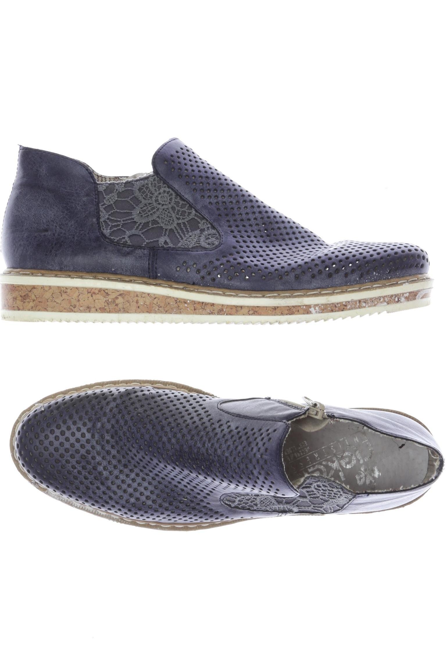 

Rieker Damen Halbschuh, blau, Gr. 39