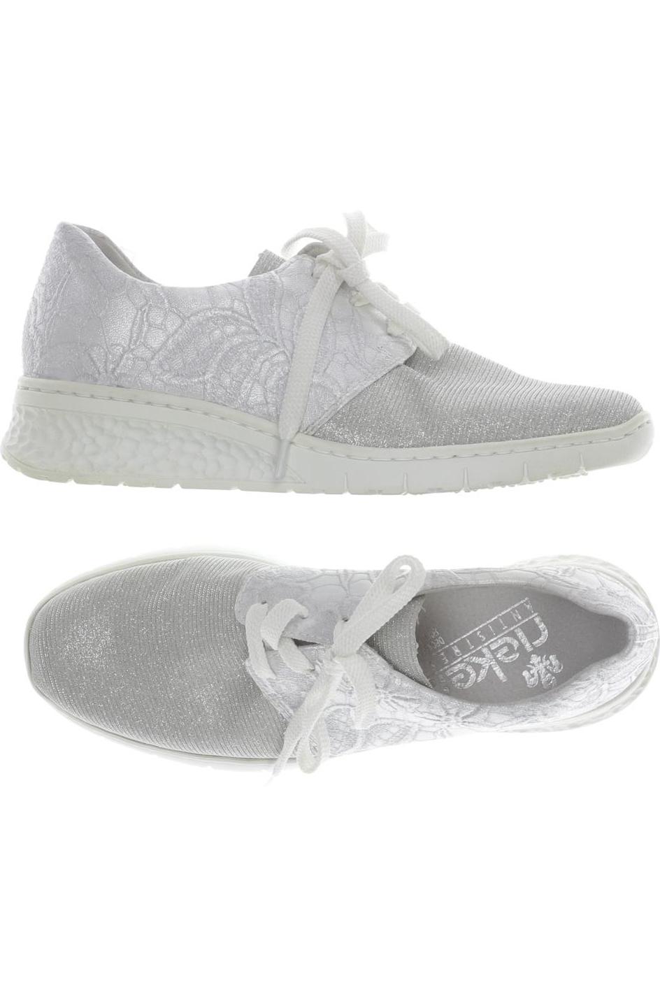 

Rieker Damen Halbschuh, silber, Gr. 37