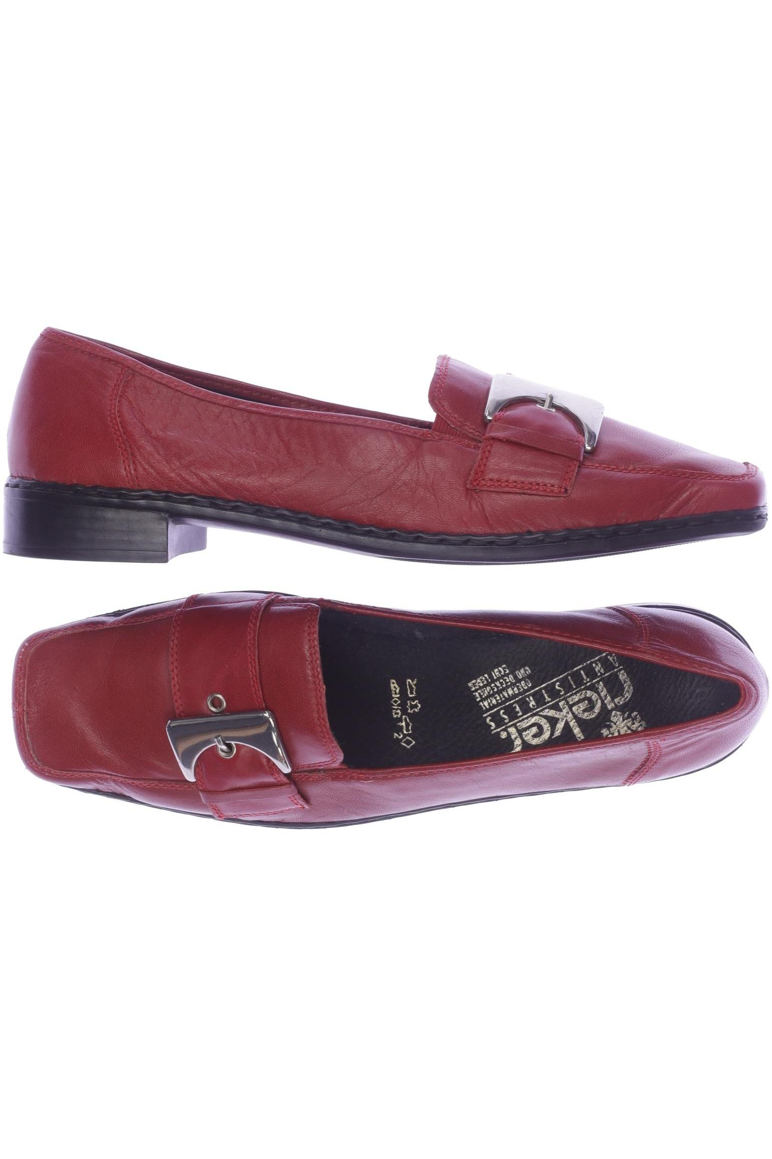 

Rieker Damen Halbschuh, rot, Gr. 39