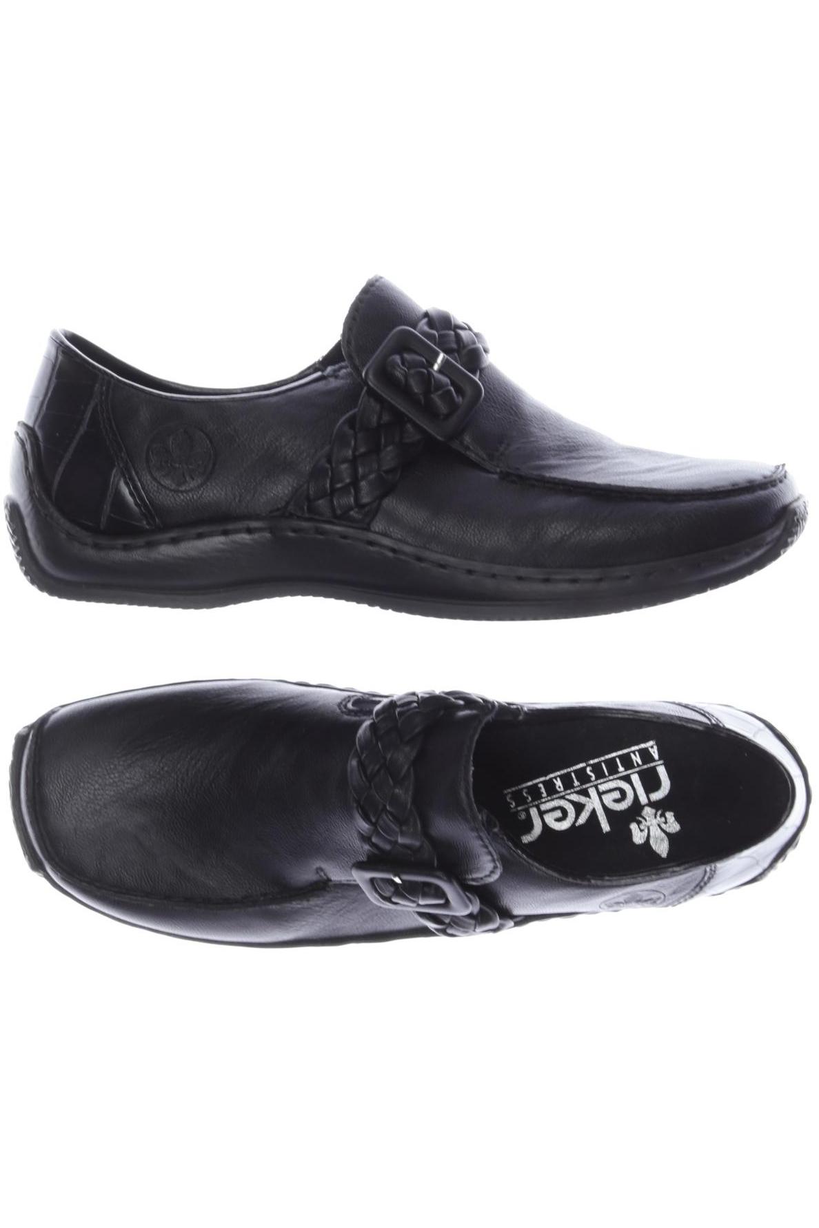 

Rieker Damen Halbschuh, schwarz, Gr. 38