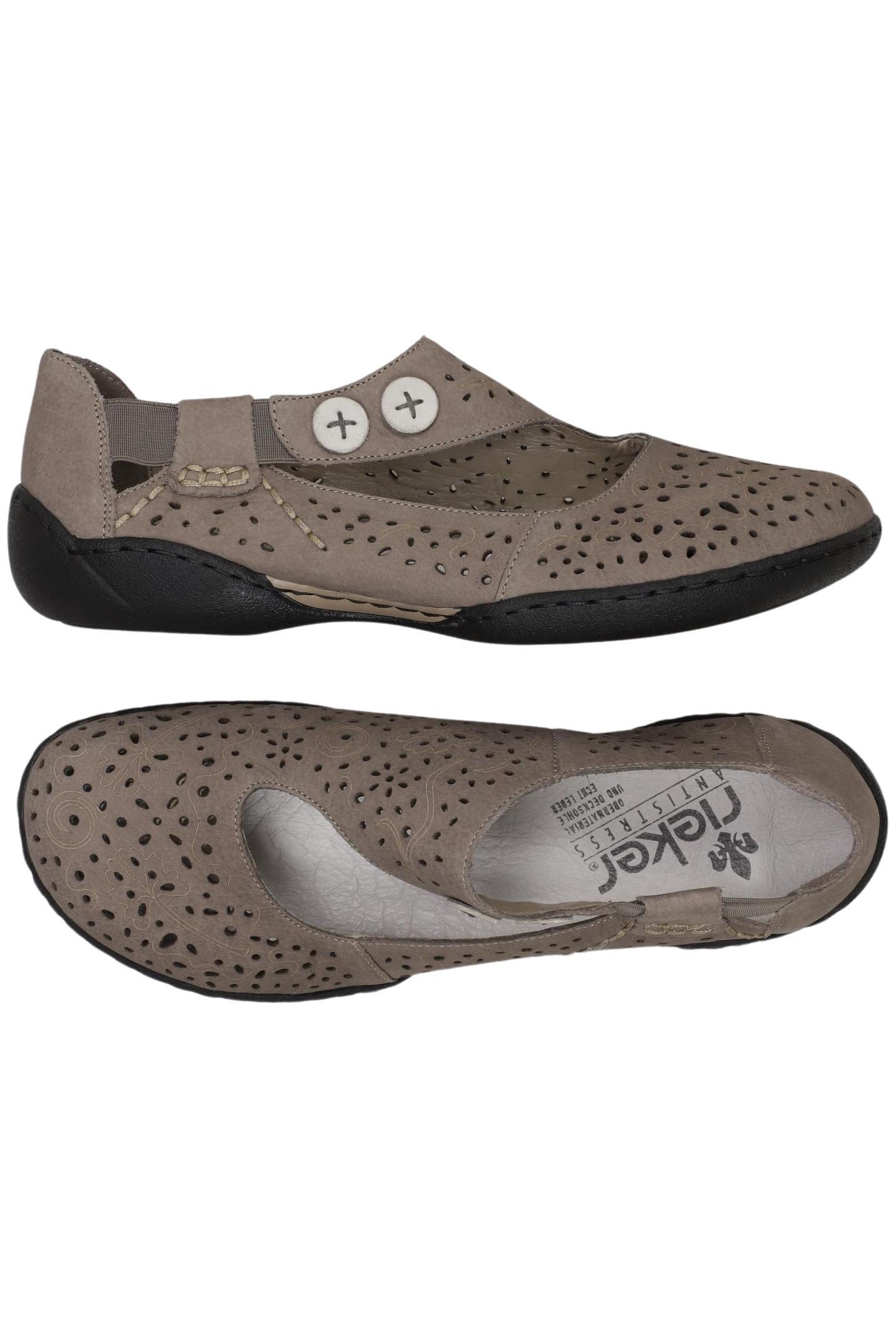 

Rieker Damen Halbschuh, beige, Gr. 40