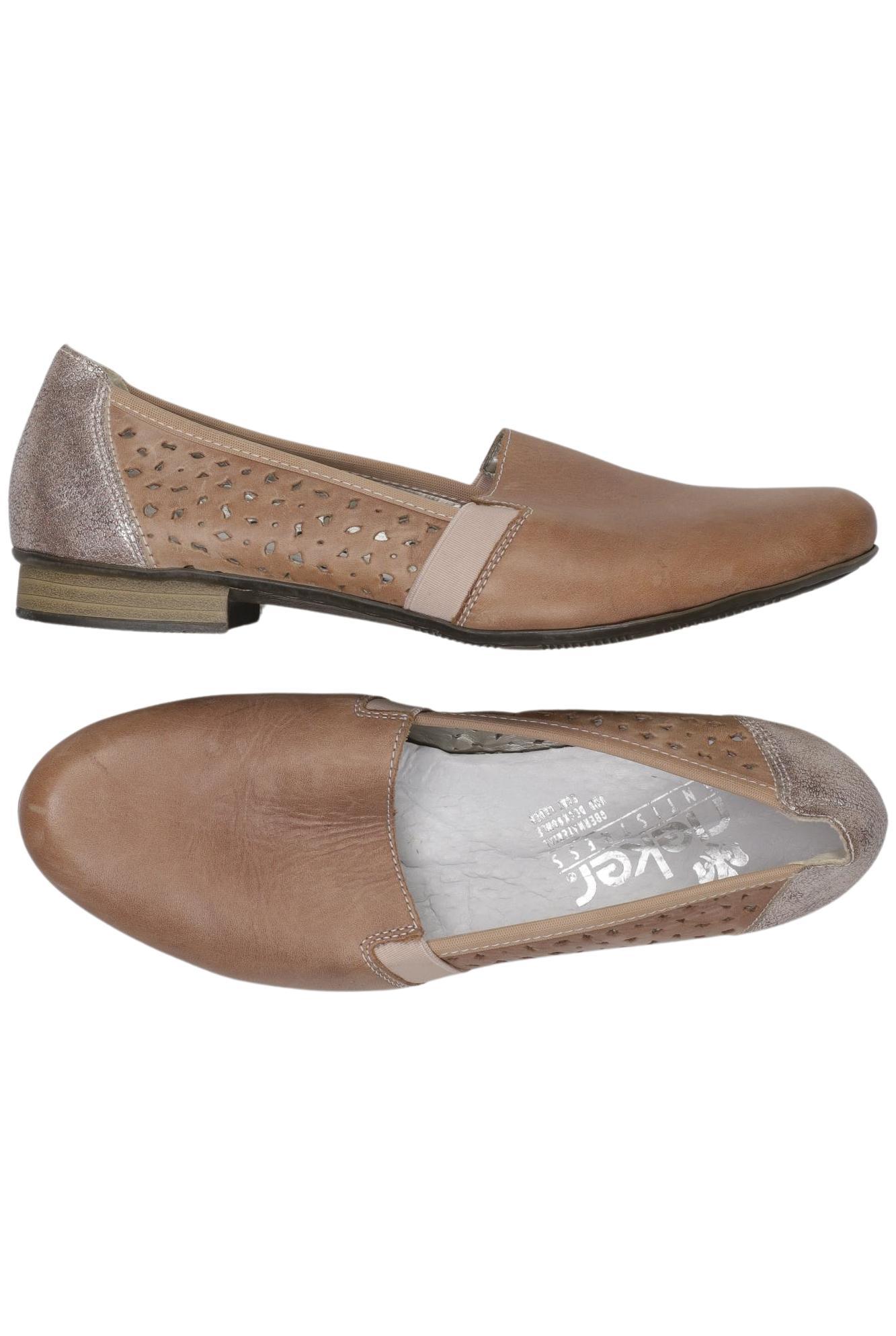 

Rieker Damen Halbschuh, beige, Gr. 38