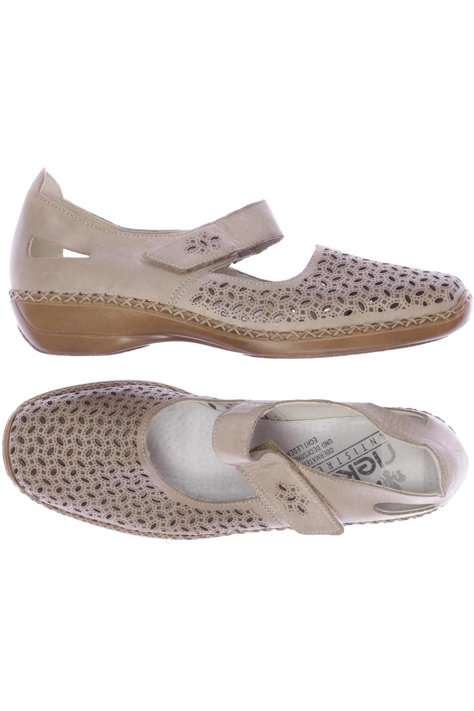 

Rieker Damen Halbschuh, beige, Gr. 38