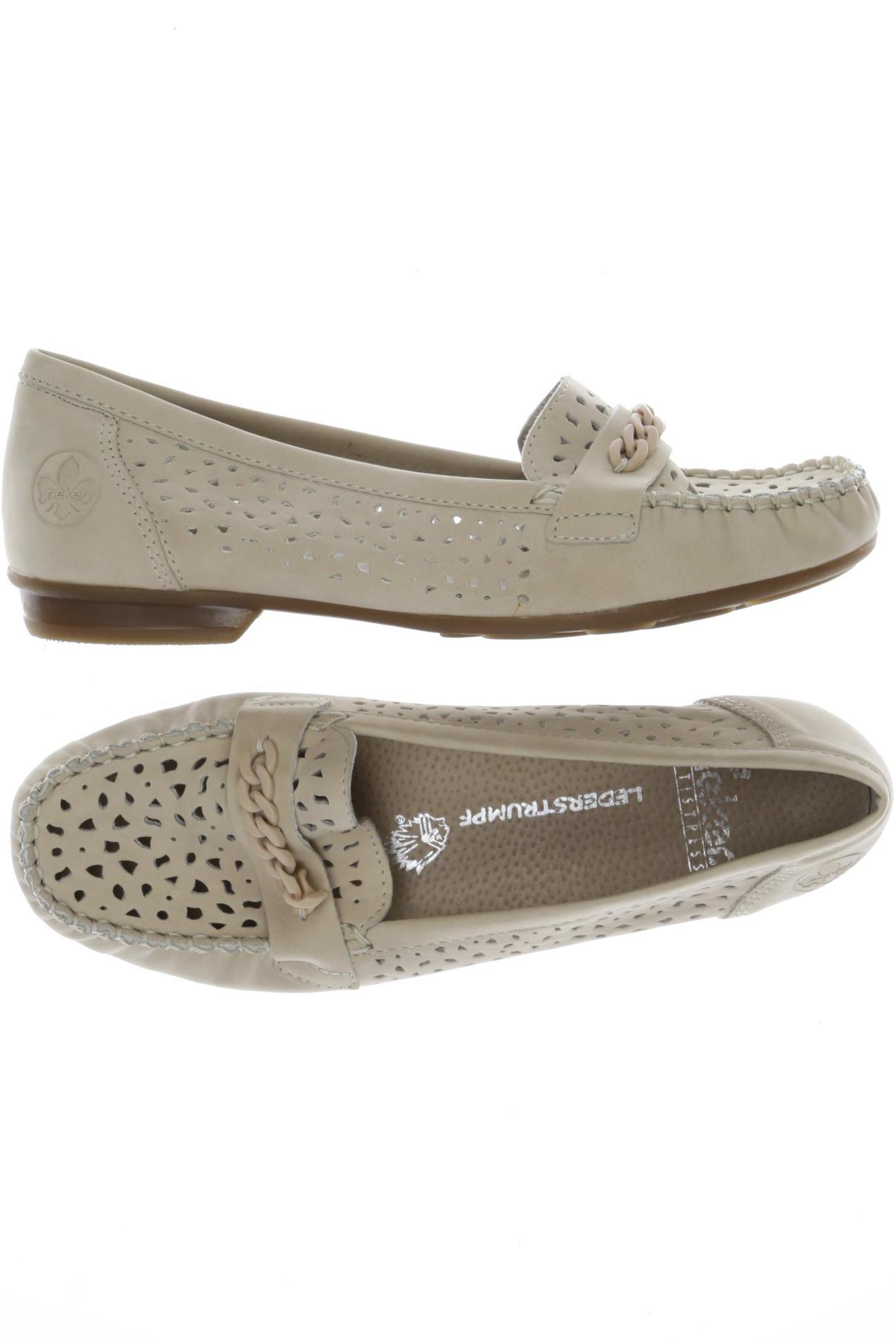 

Rieker Damen Halbschuh, beige, Gr. 37