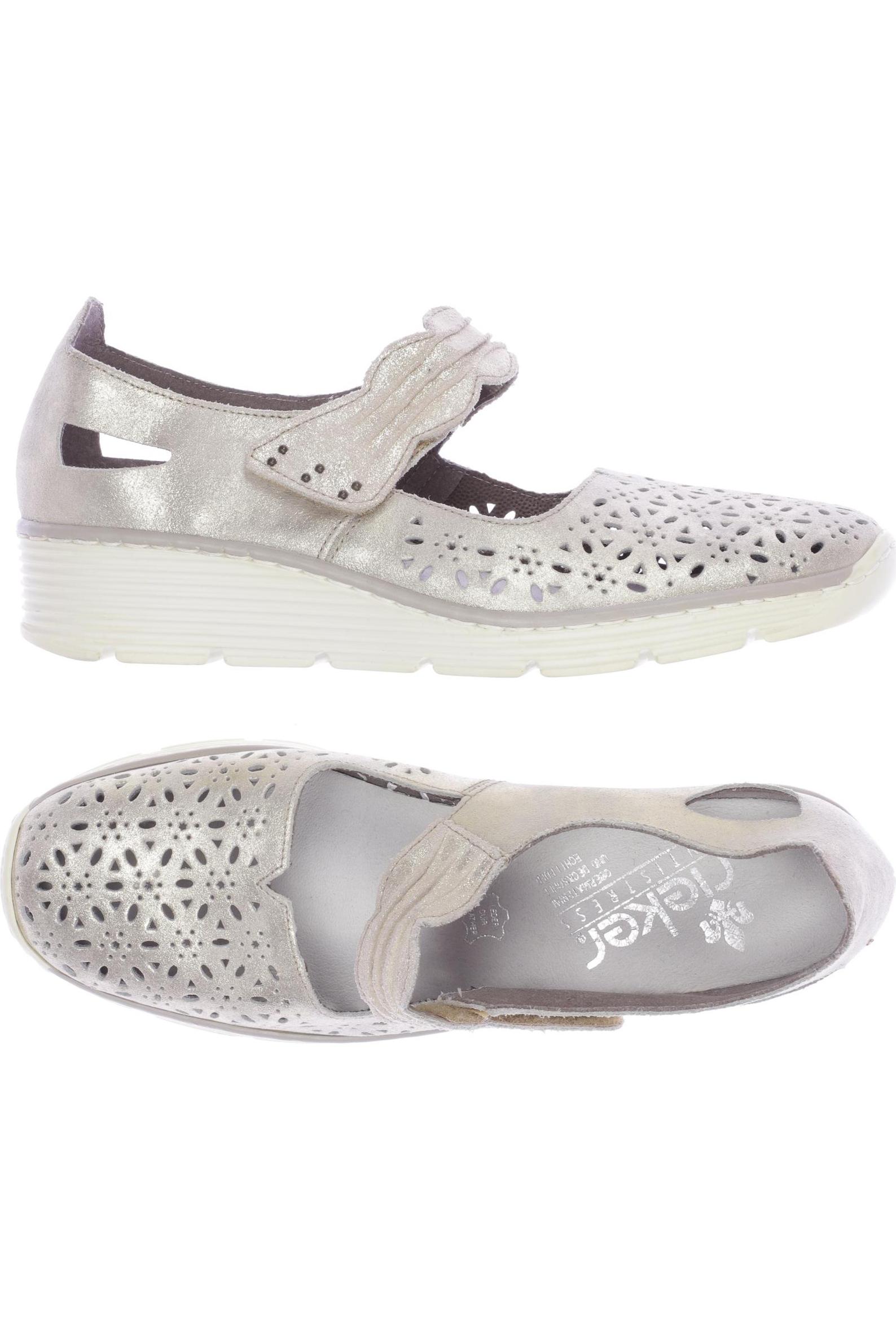 

Rieker Damen Halbschuh, silber, Gr. 39