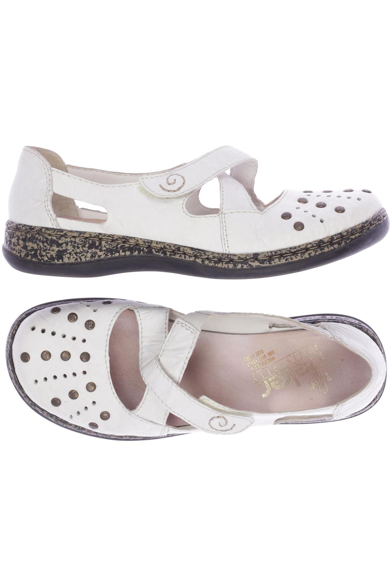 

Rieker Damen Halbschuh, weiß, Gr. 39