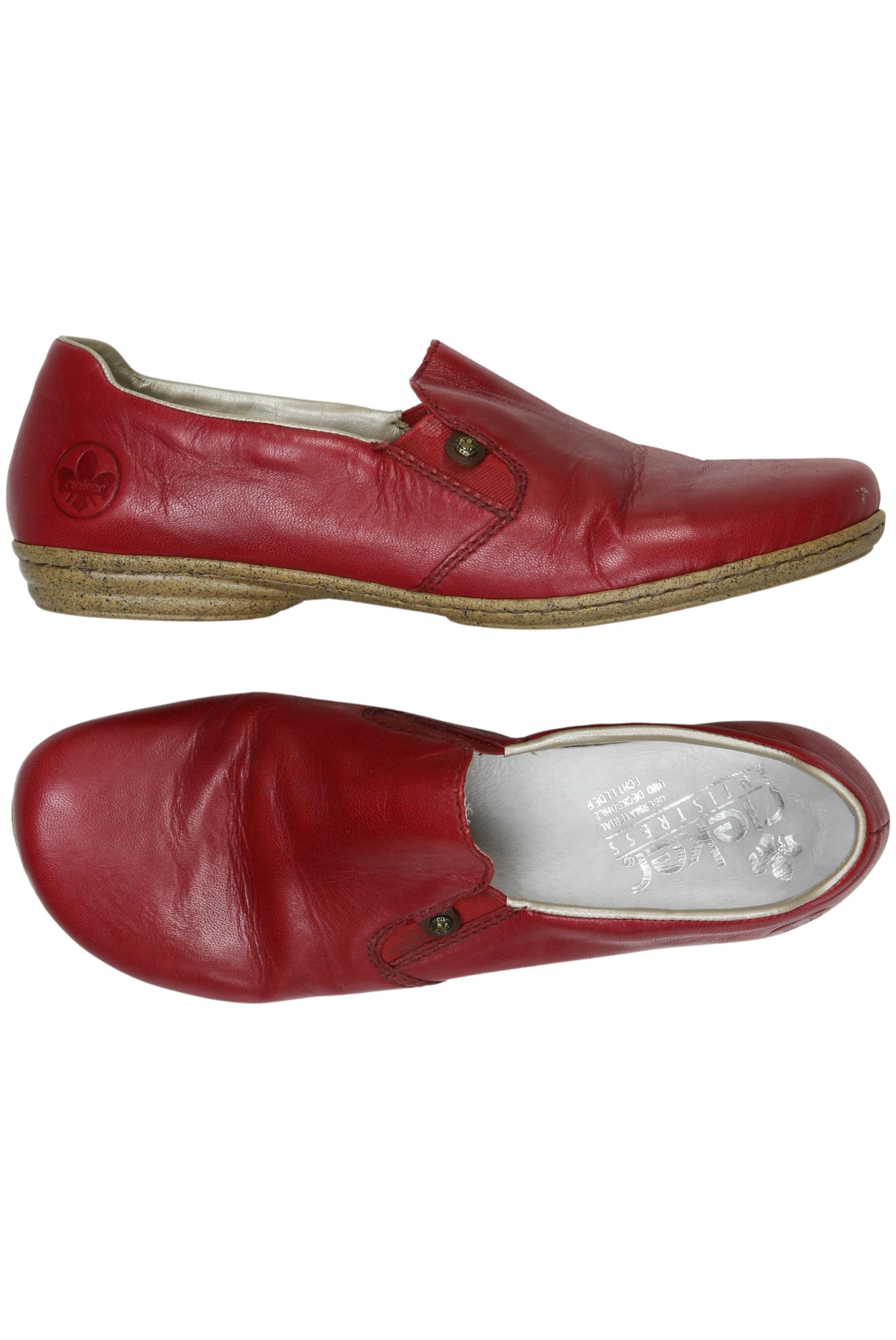 

Rieker Damen Halbschuh, rot, Gr. 39