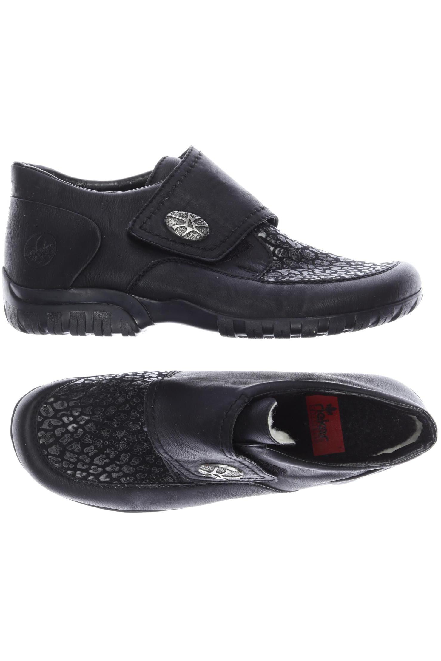 

Rieker Damen Halbschuh, schwarz, Gr. 39
