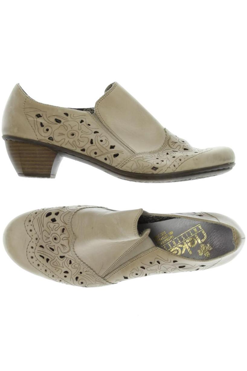 

Rieker Damen Halbschuh, beige, Gr. 40