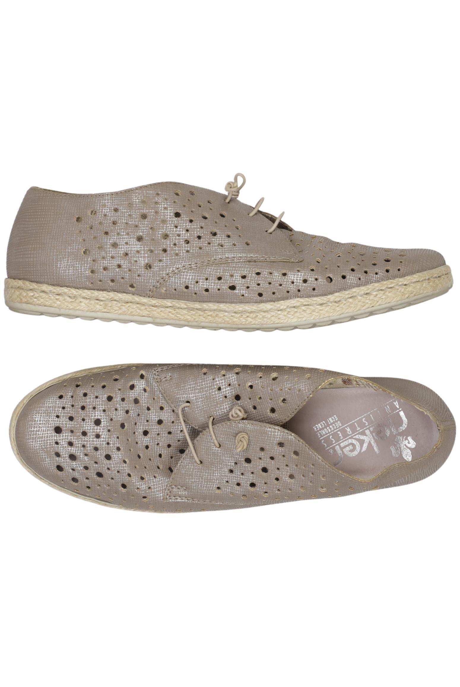 

Rieker Damen Halbschuh, beige, Gr. 40