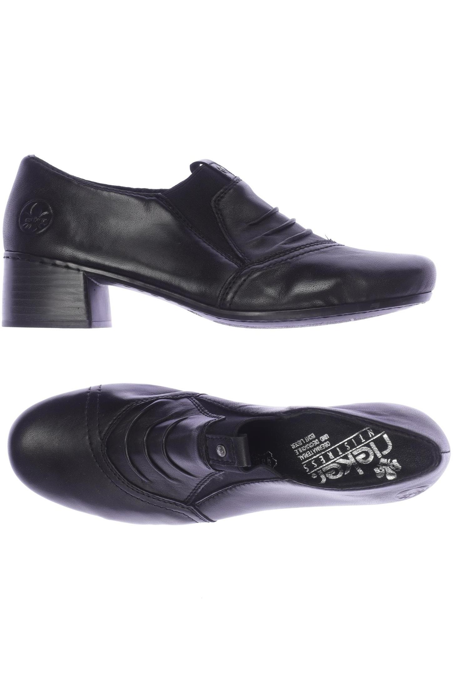

Rieker Damen Halbschuh, schwarz, Gr. 39