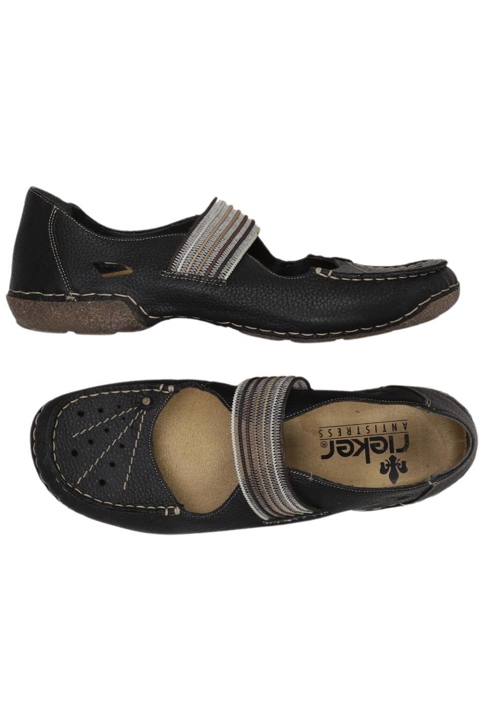 

Rieker Damen Halbschuh, schwarz, Gr. 38