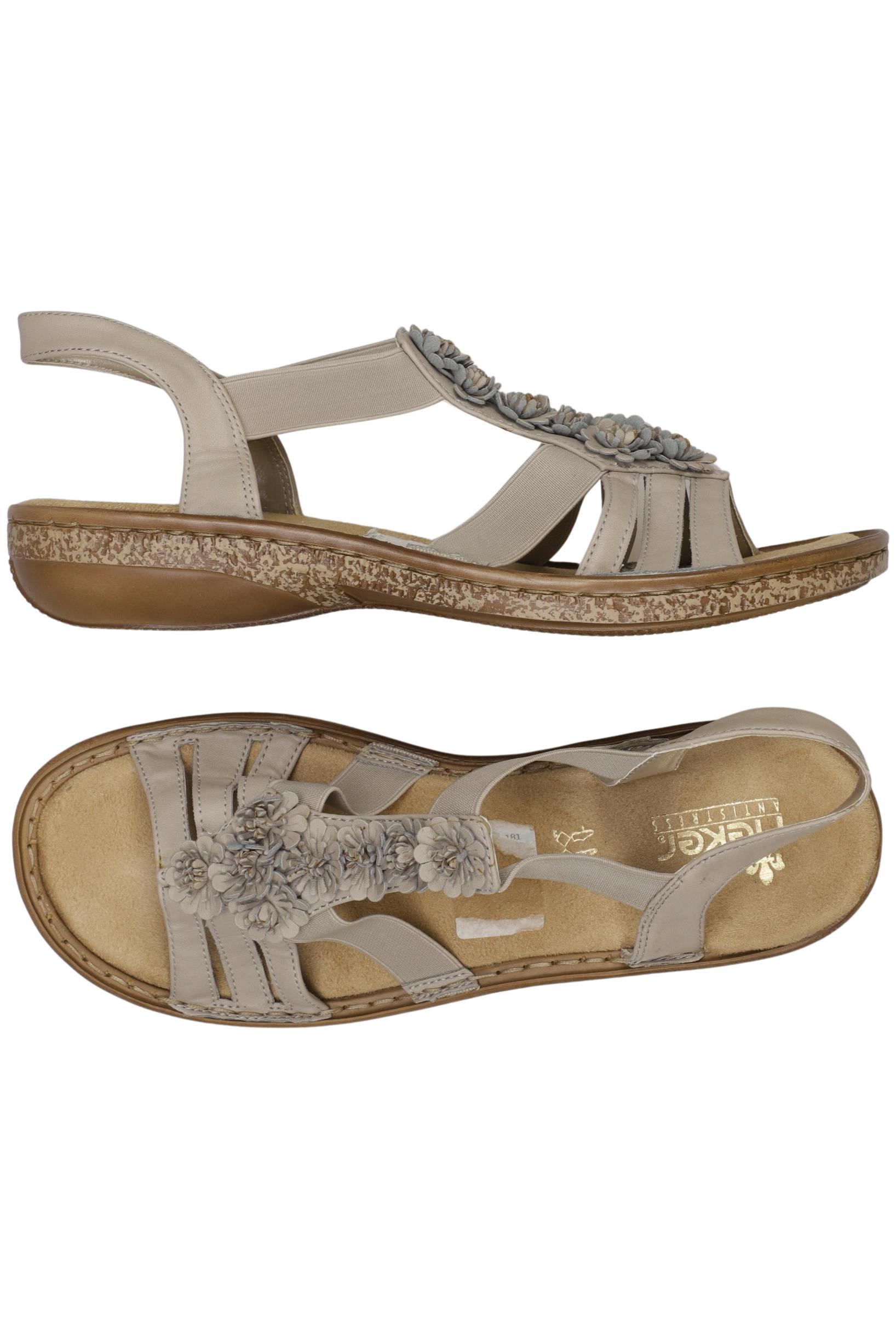 

Rieker Damen Sandale, beige, Gr. 40