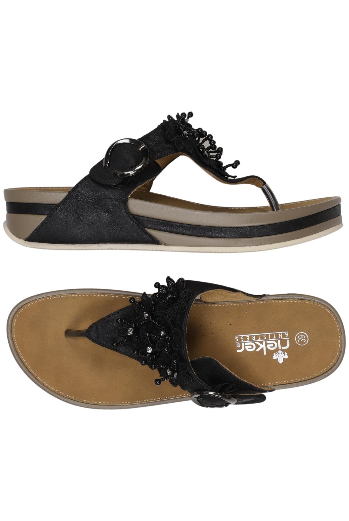 

Rieker Damen Sandale, schwarz, Gr. 39