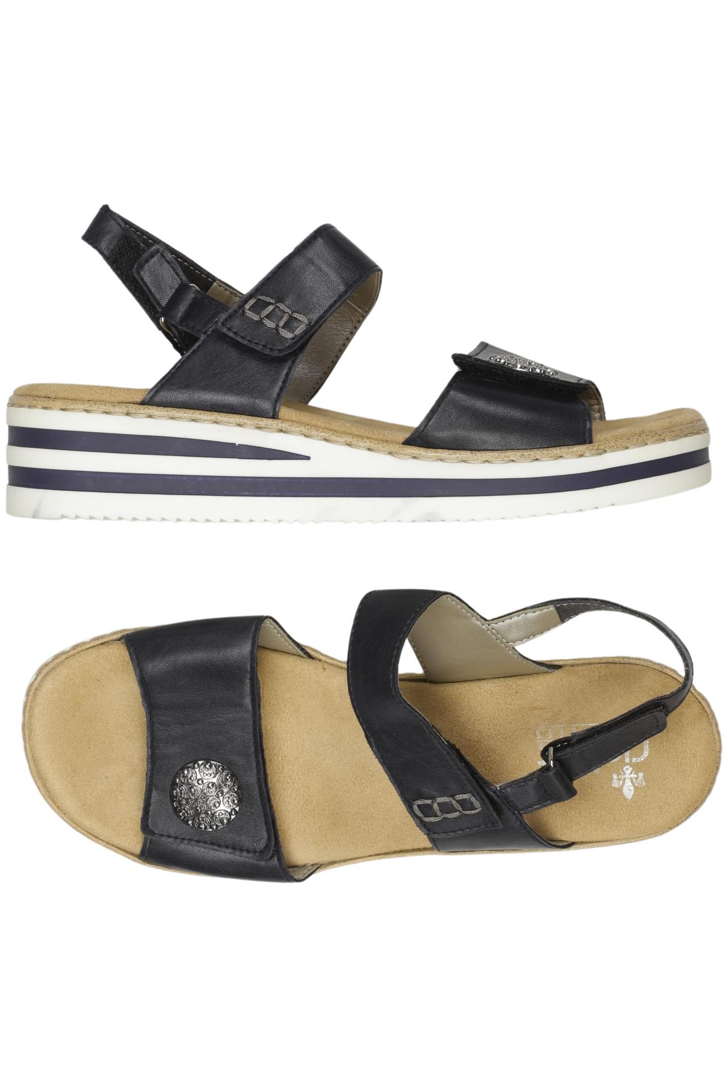 

Rieker Damen Sandale, marineblau, Gr. 38